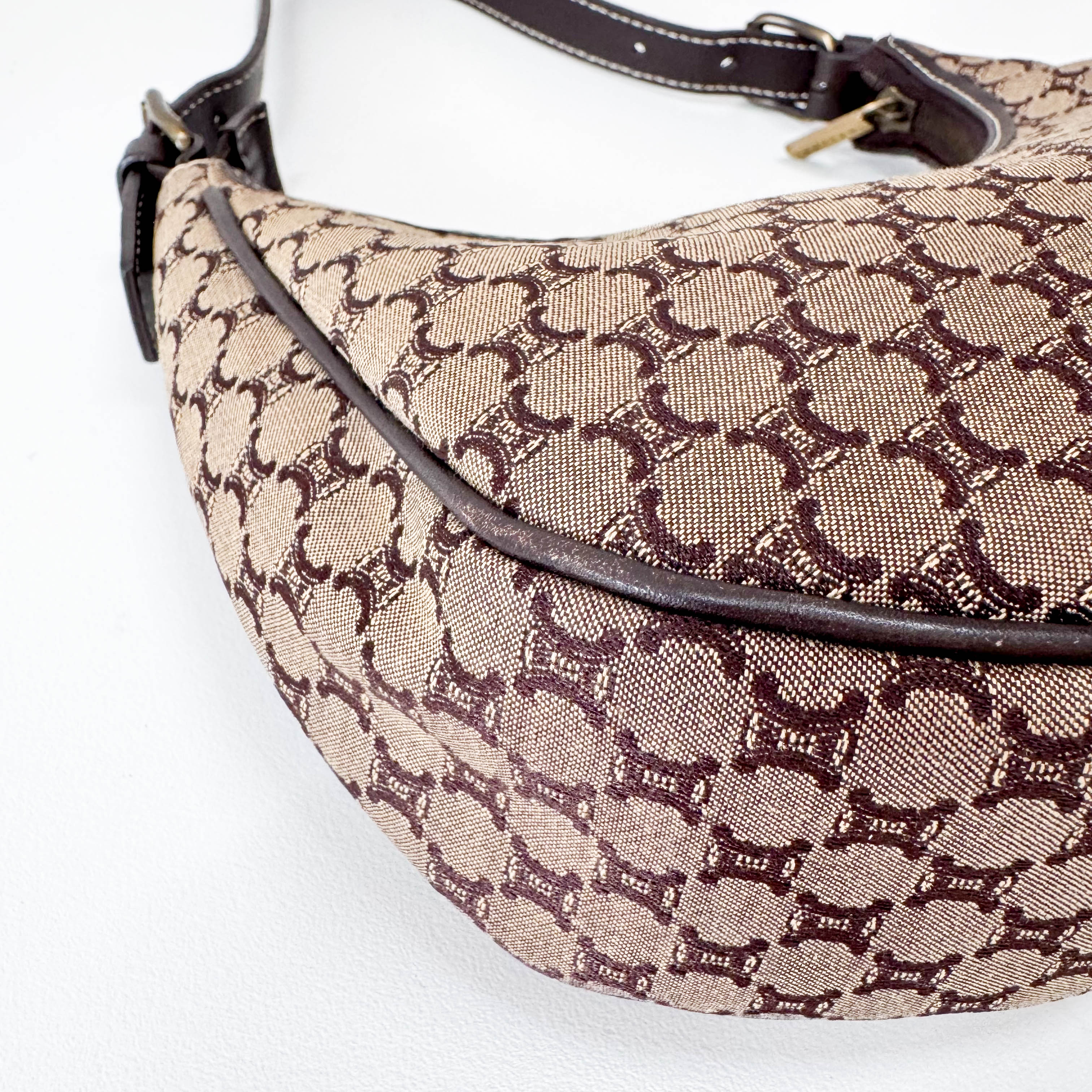 Macadam Triomphe Hobo Shoulder Bag