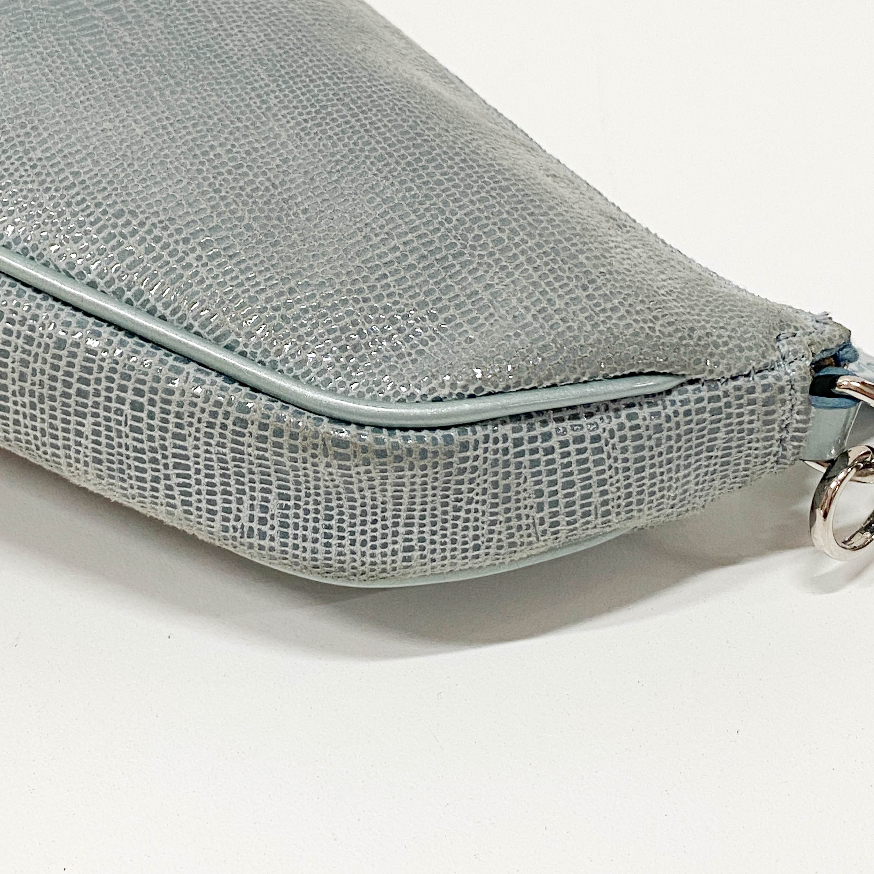 Saddle Blue Lizard Bag