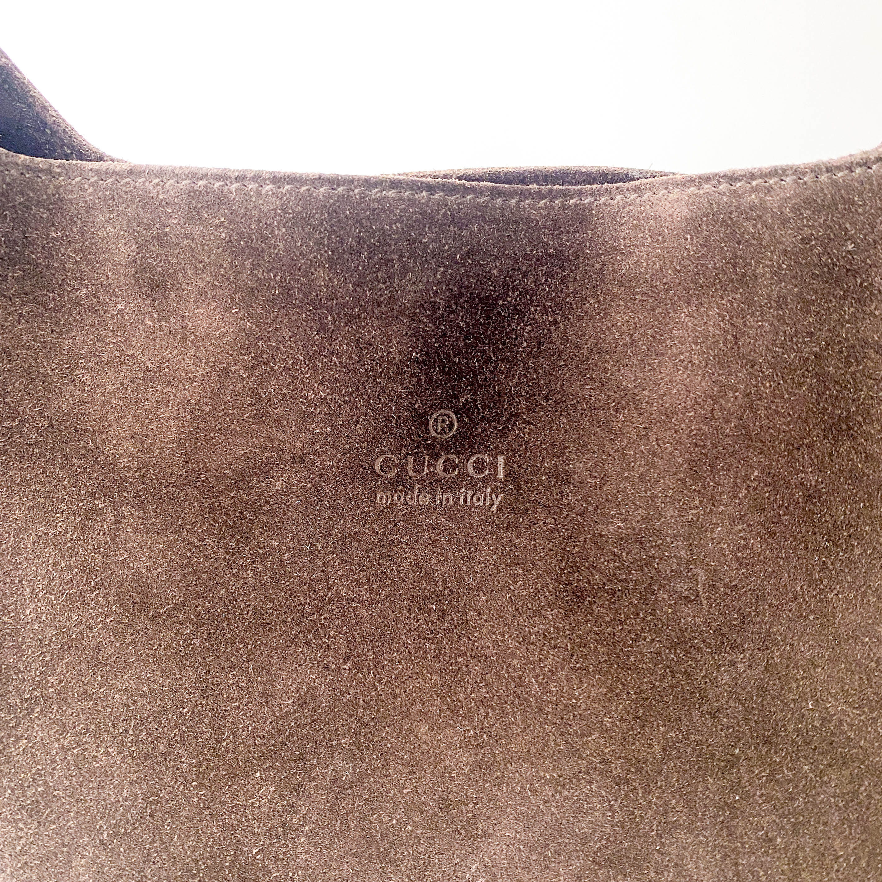 Brown Suede Shoulder Bag