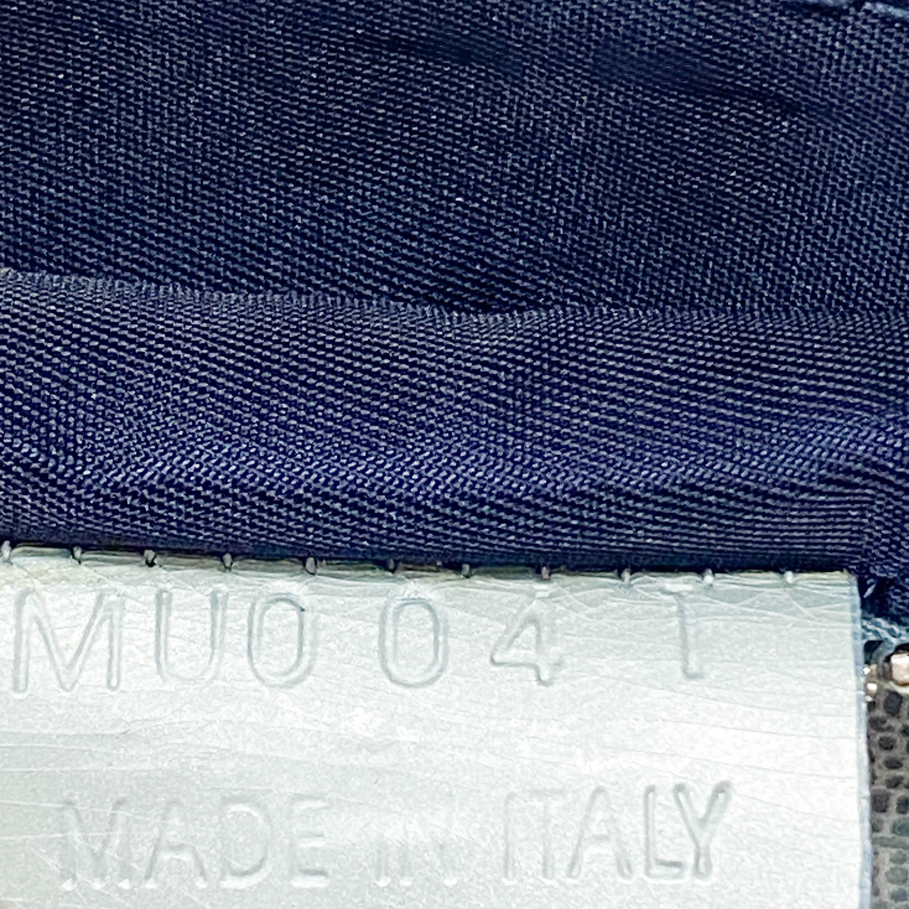 Saddle Blue Lizard Bag