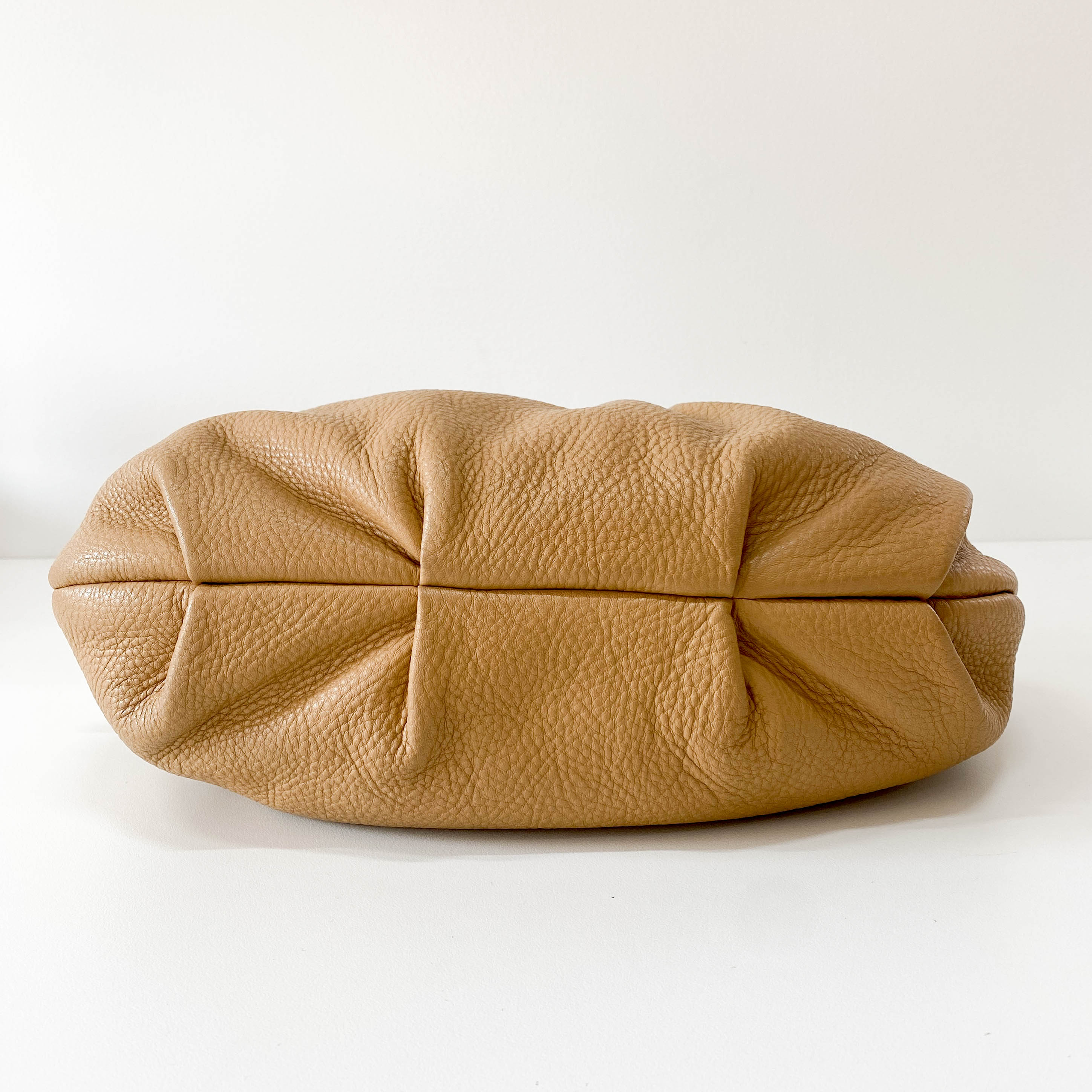 Neutral Leather Shoulder Bag