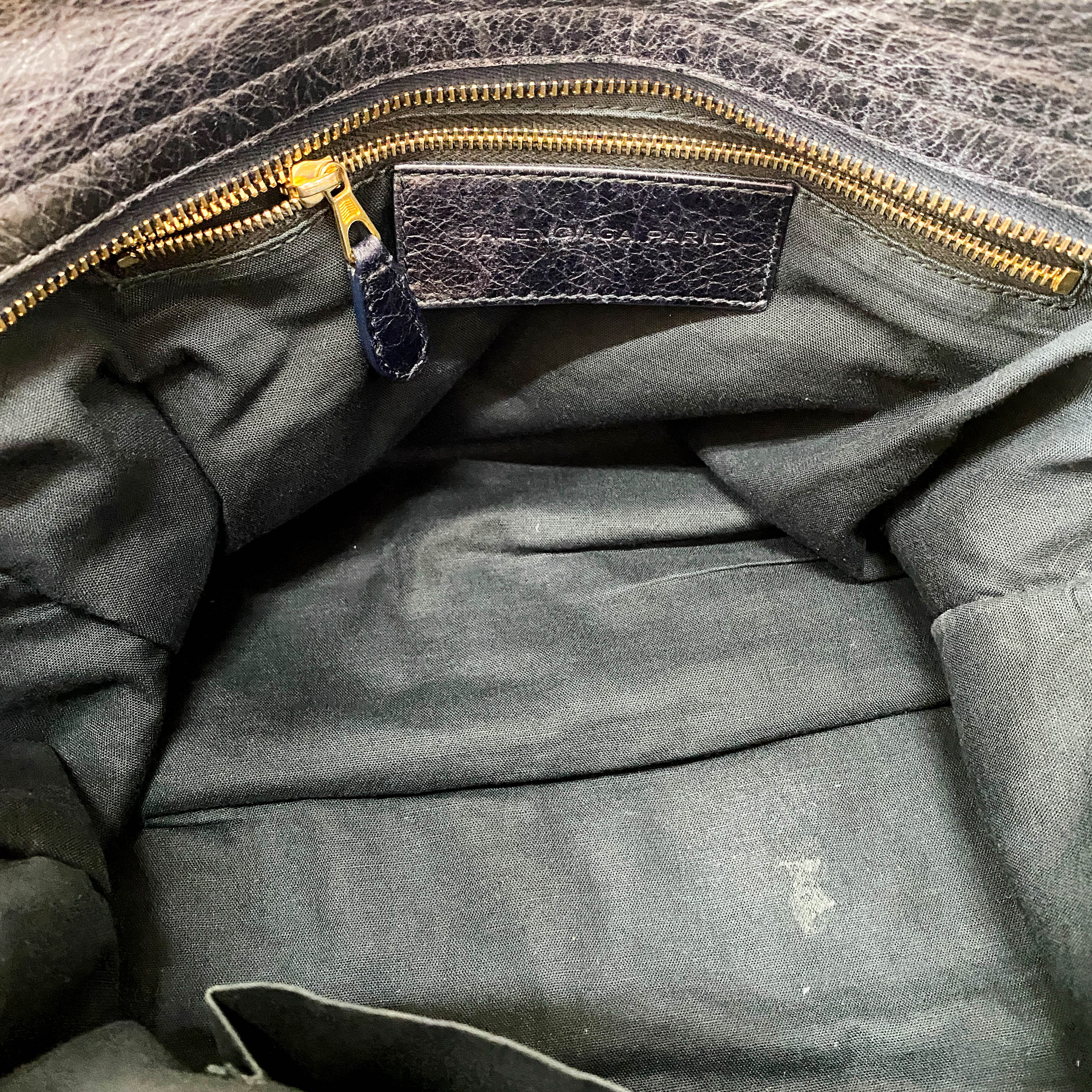 The City Navy Denim Bag