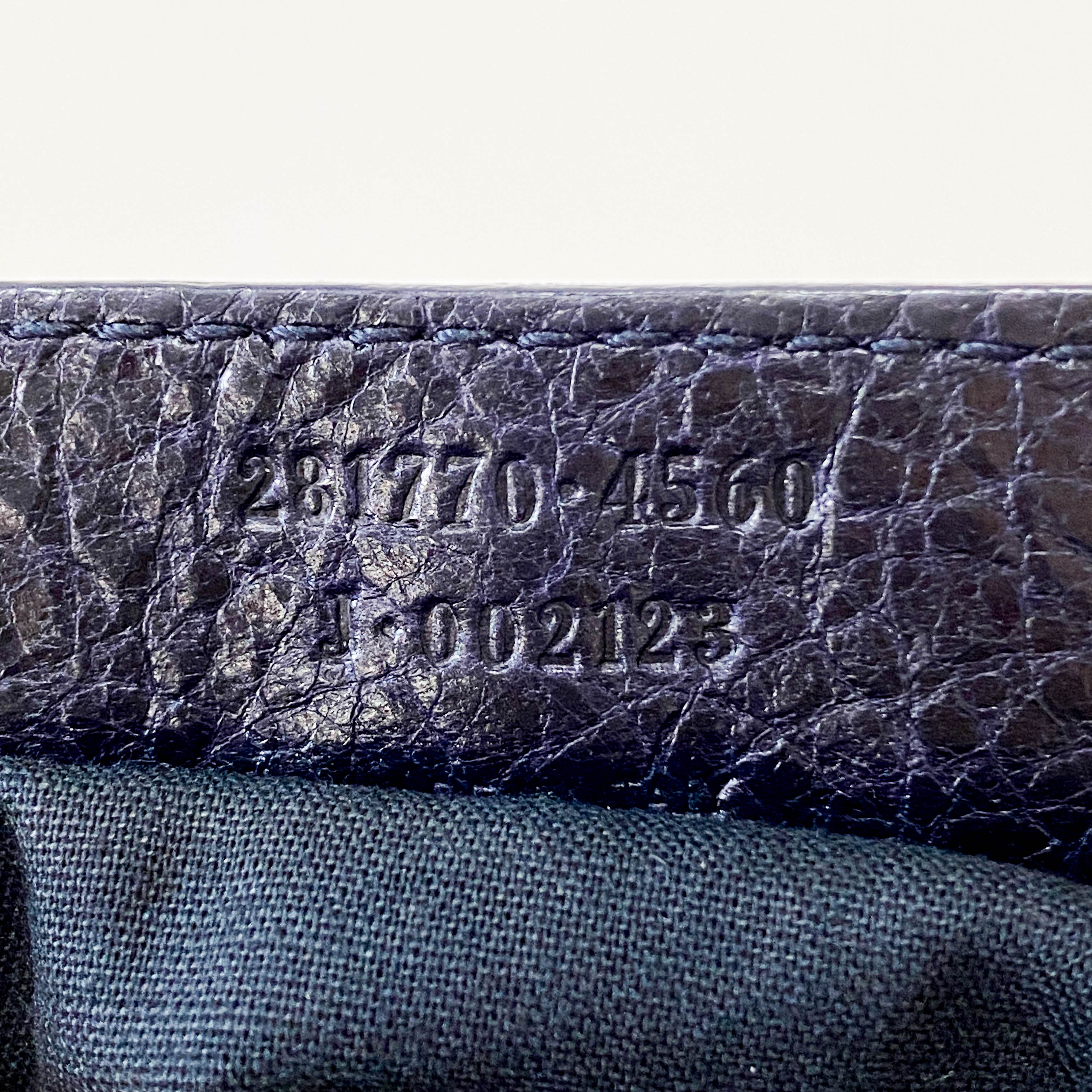 The City Navy Denim Bag