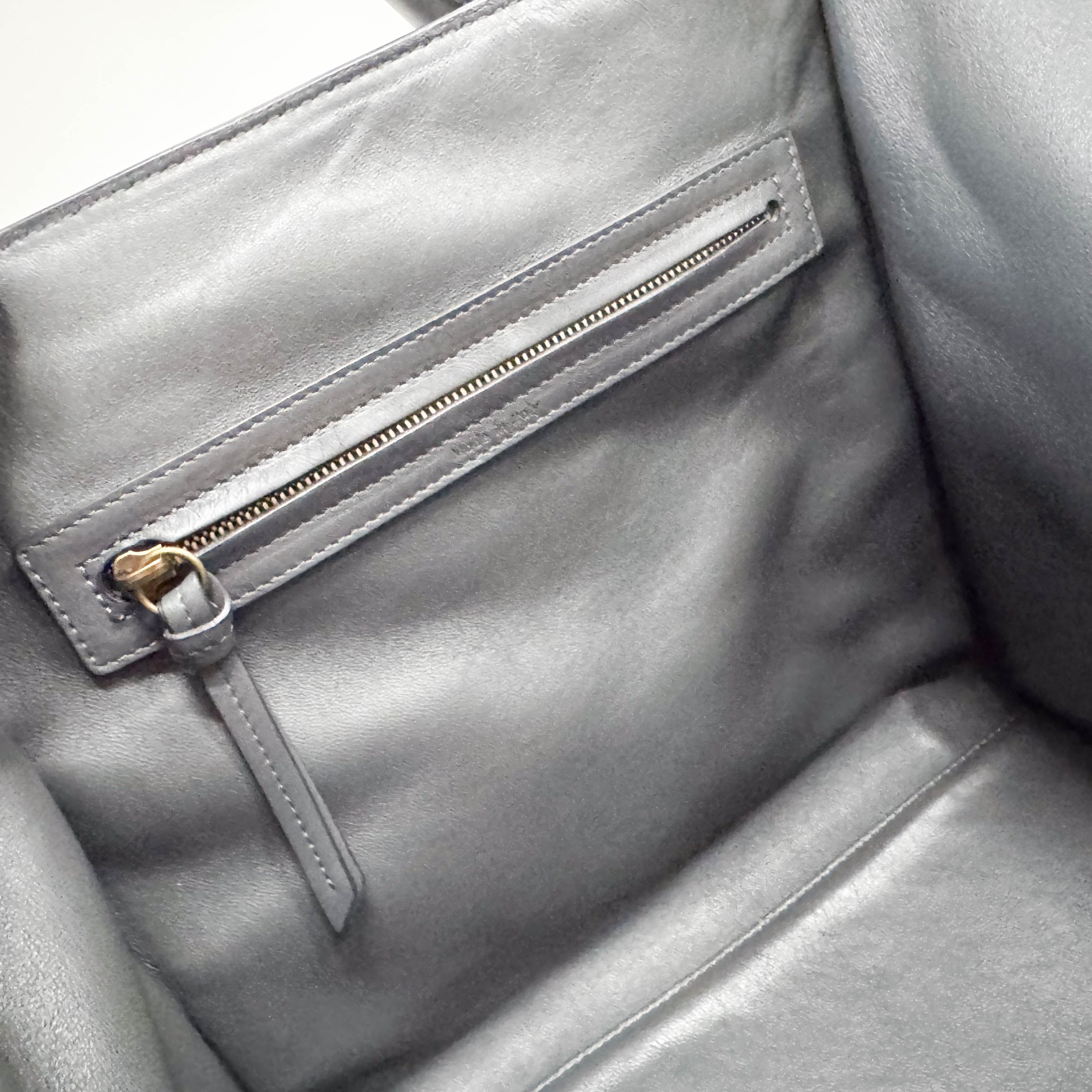 Luggage Black Suede Tote Bag