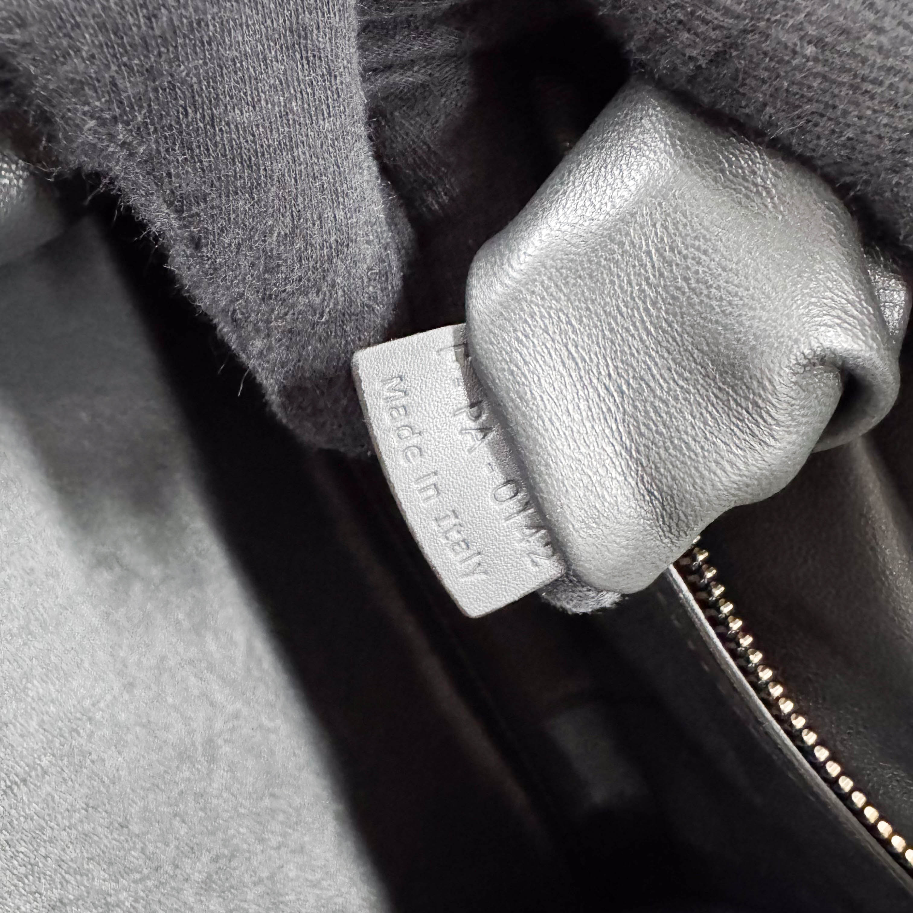 Luggage Black Suede Tote Bag