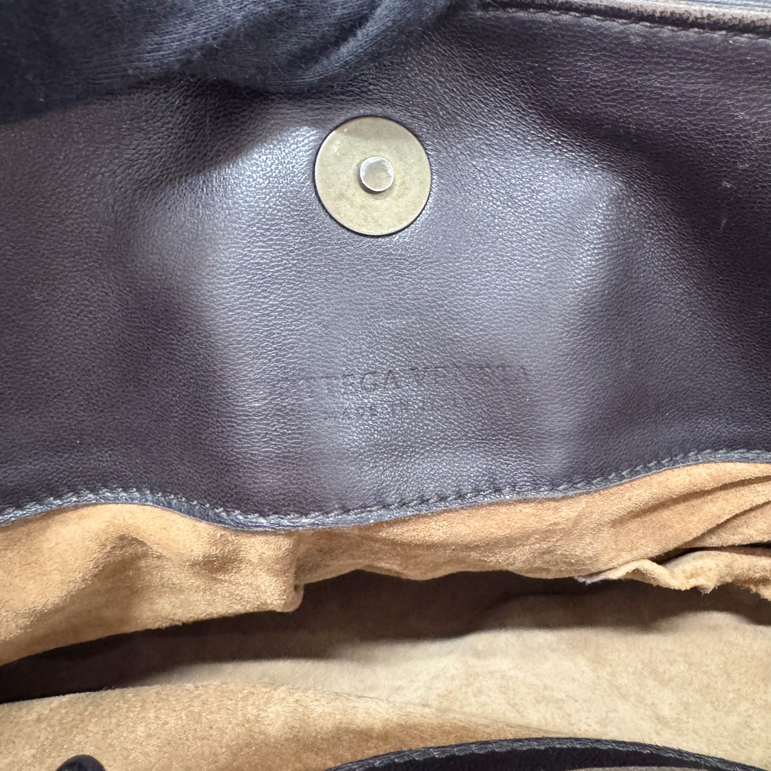 Intrecciato Brown Leather Shoulder Bag