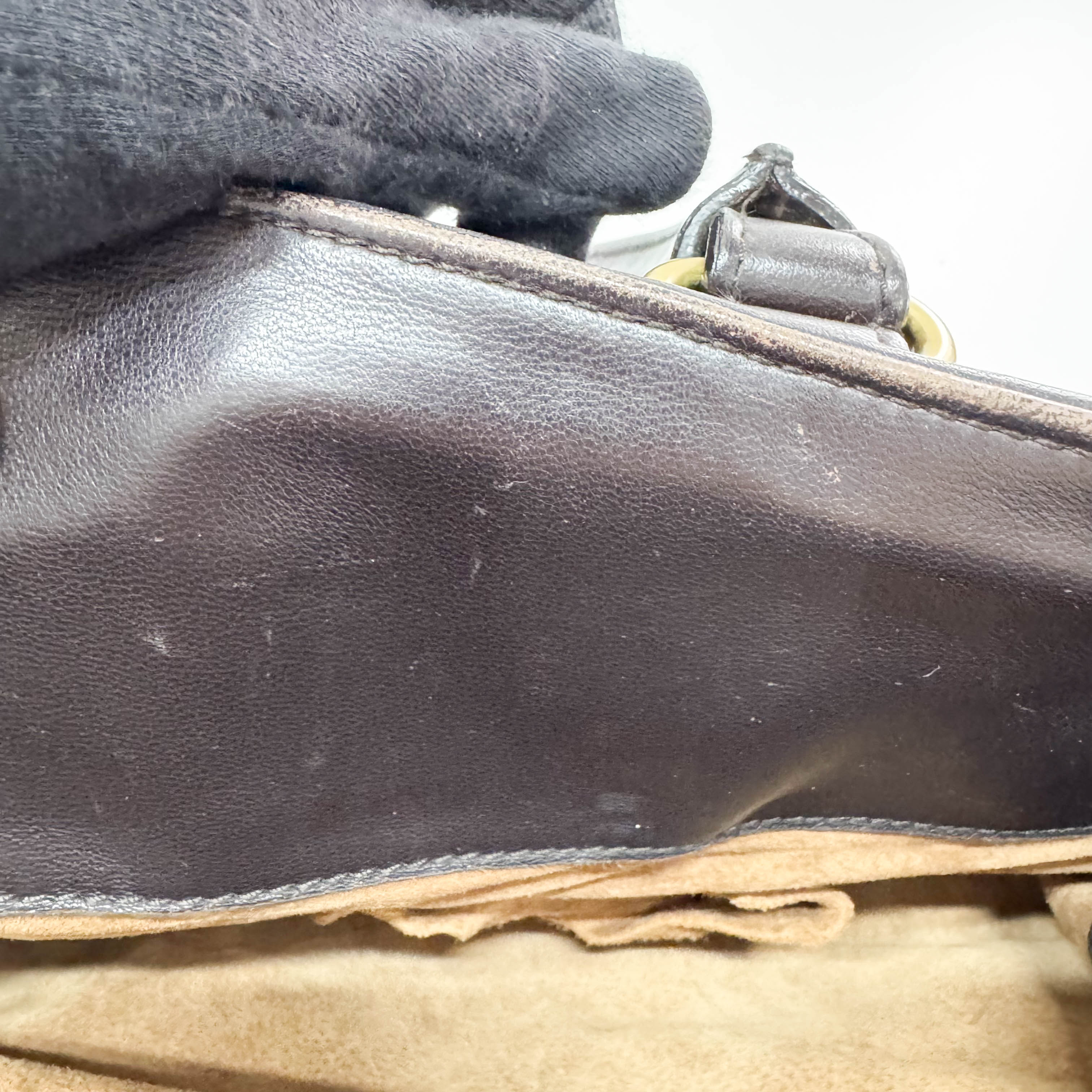 Intrecciato Brown Leather Shoulder Bag