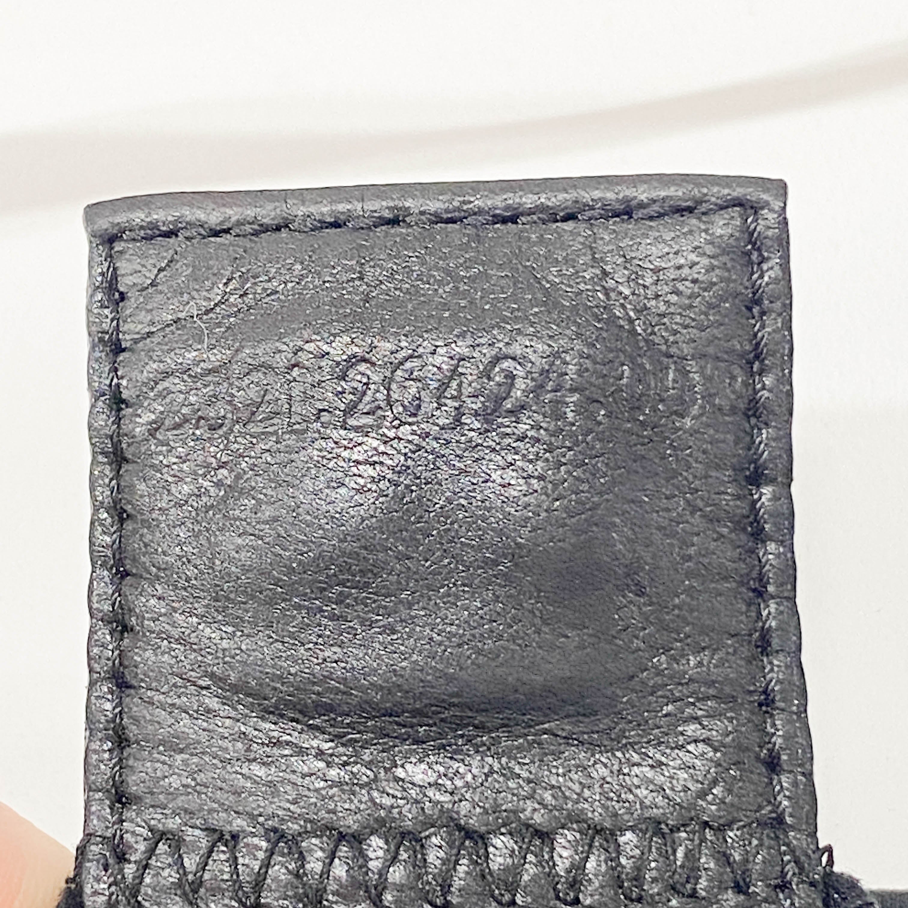 Baguette Black Cotton Canvas Bag