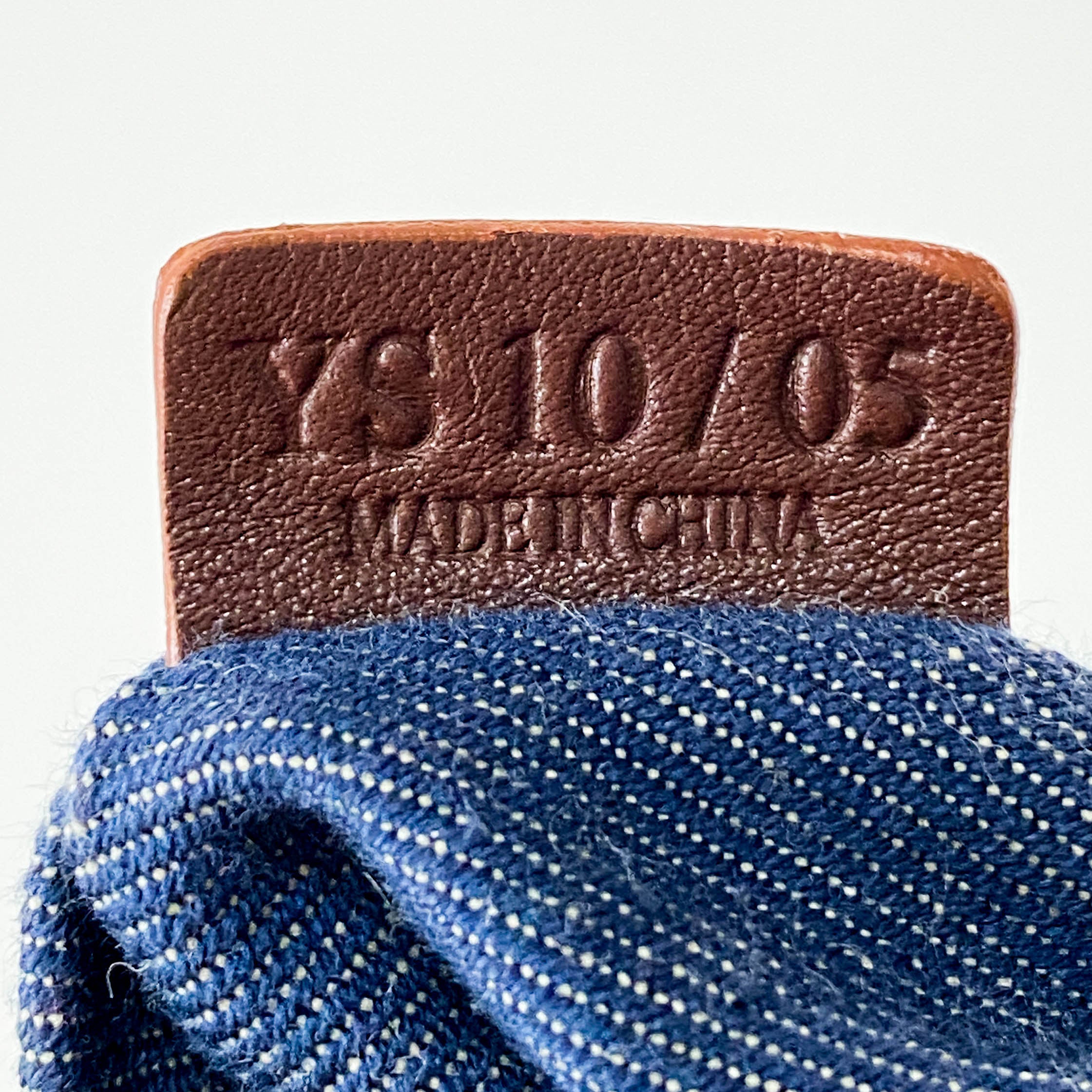 Macadam Triomphe Blue Denim Shoulder Bag