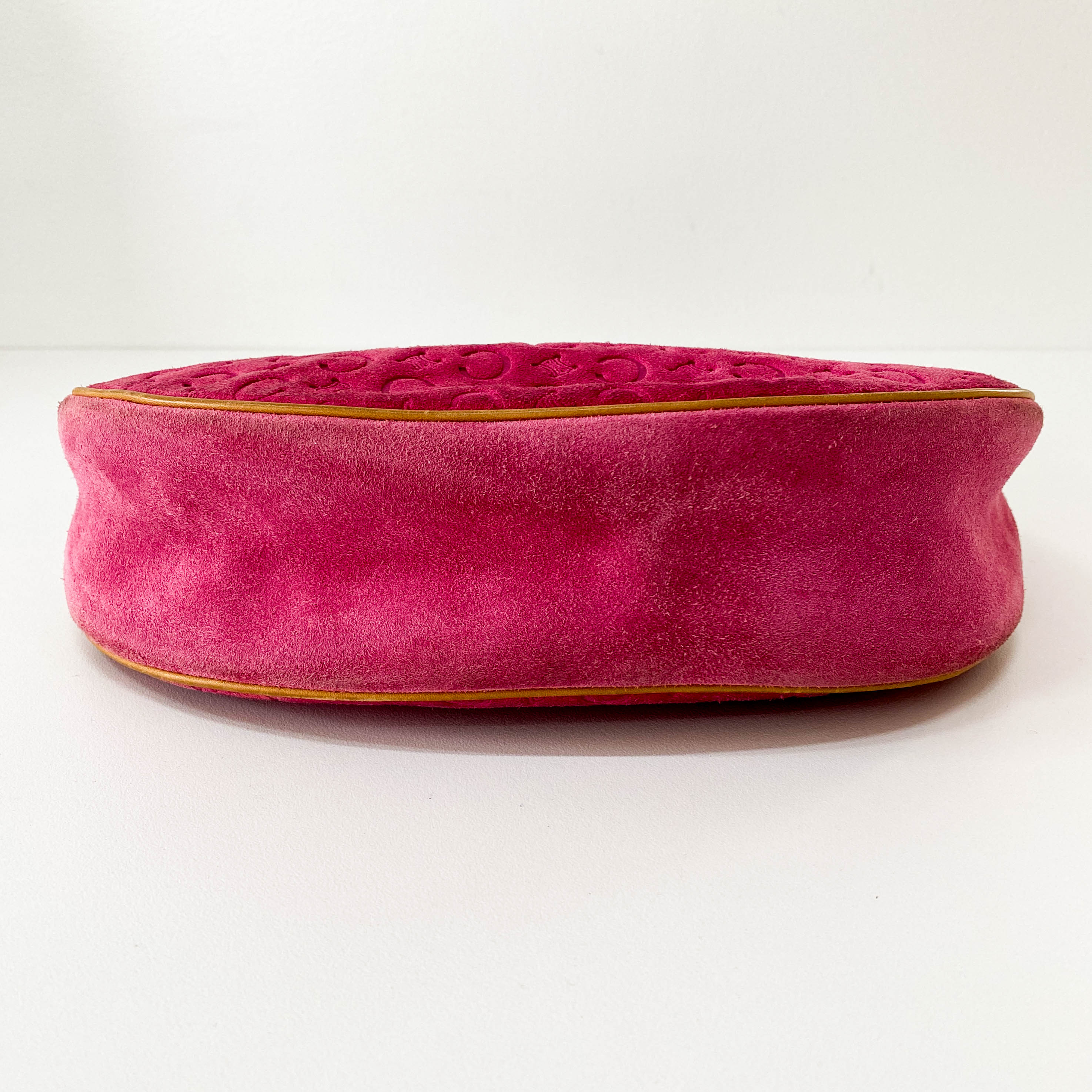 Suede Pink C Macadam Shoulder Bag