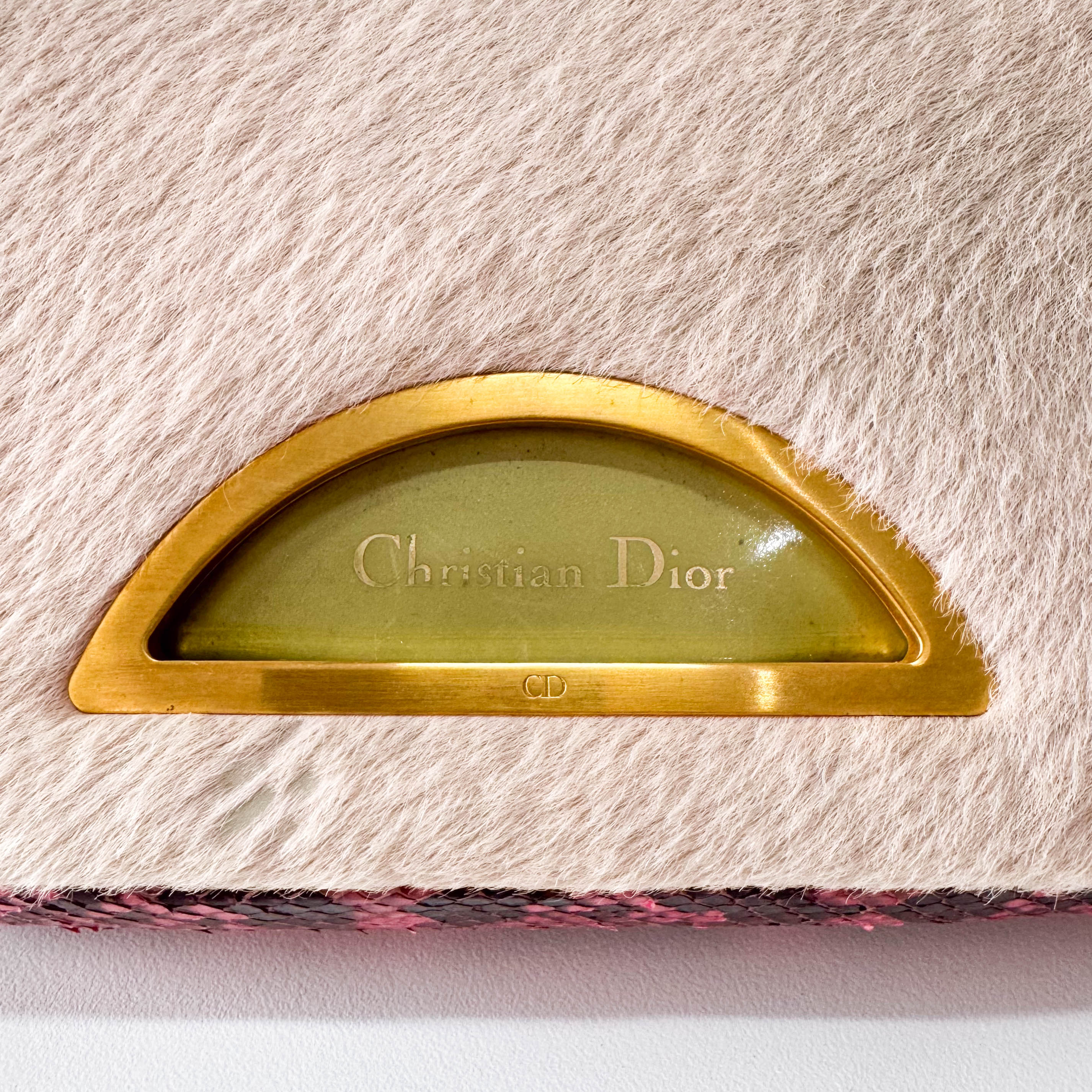 Malice Pearl Pink Pony Hair Shoulder Bag