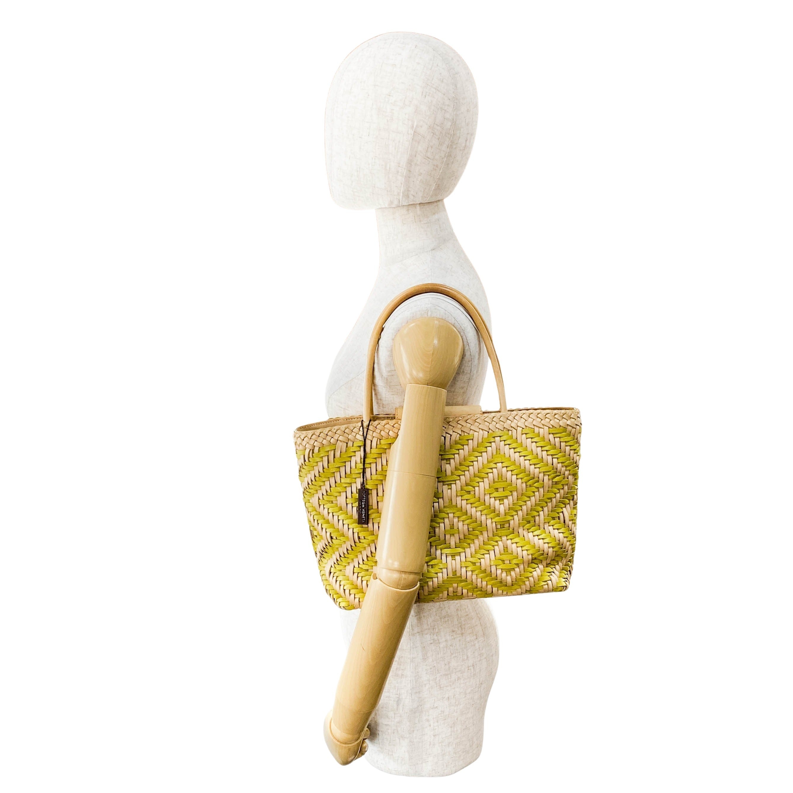 Woven Leather Tote Bag