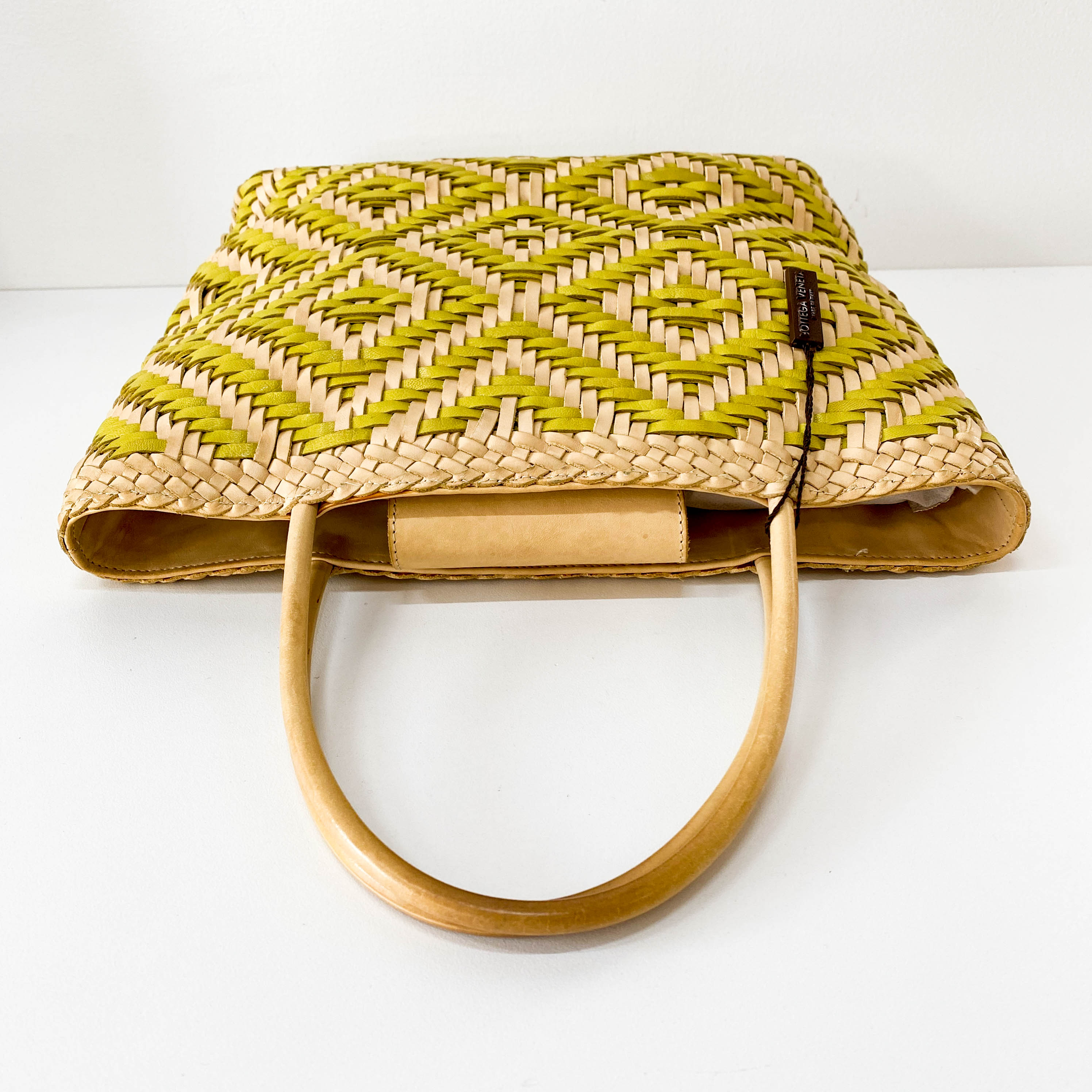 Woven Leather Tote Bag