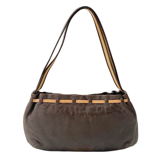 Ribbon Brown Leather Bag