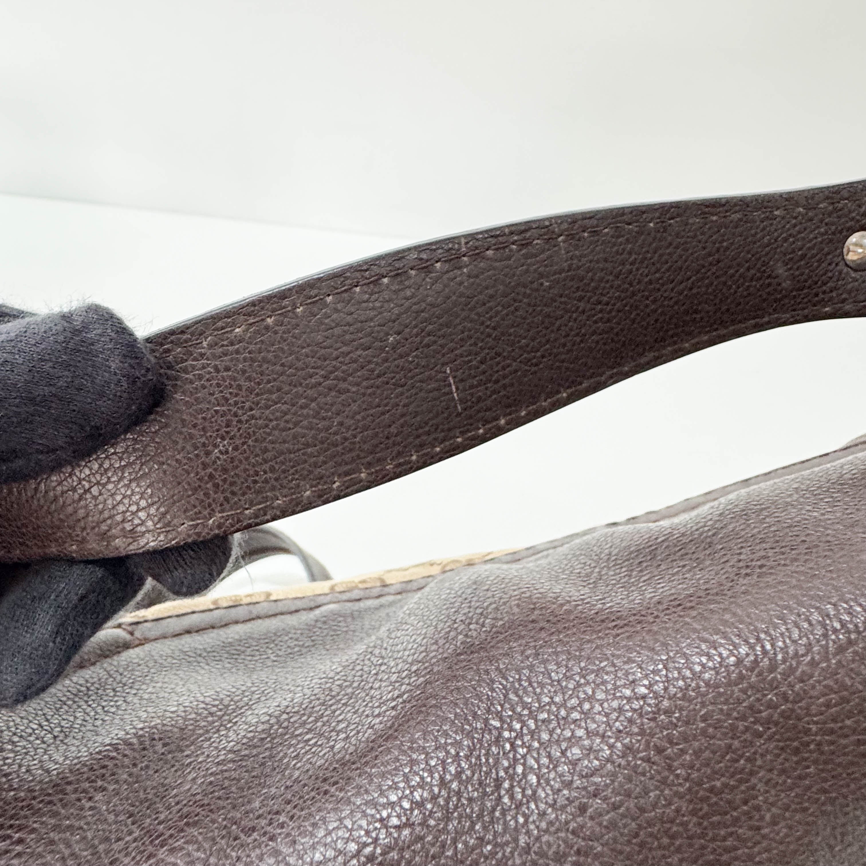 Brown GG Canvas Shoulder Bag