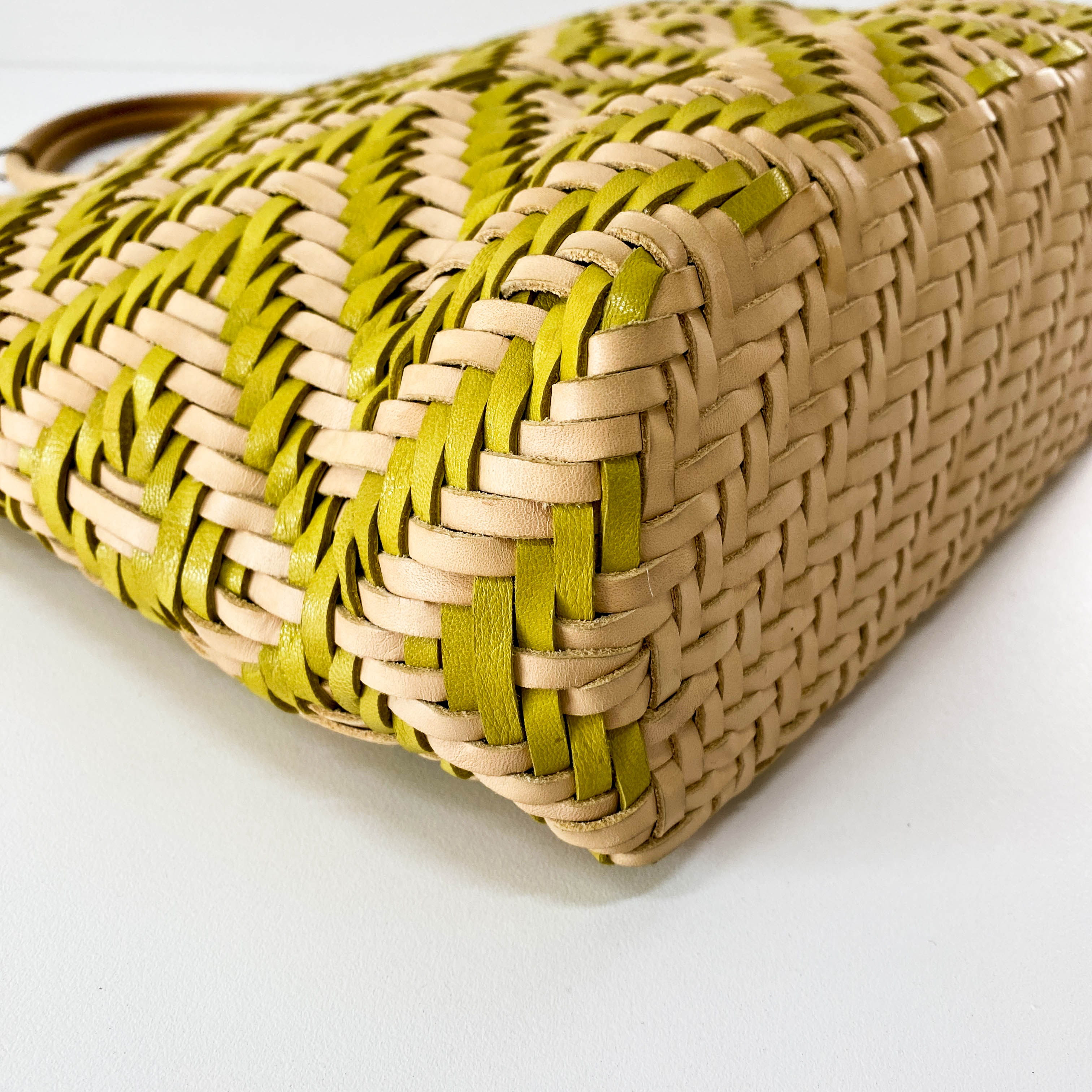 Woven Leather Tote Bag