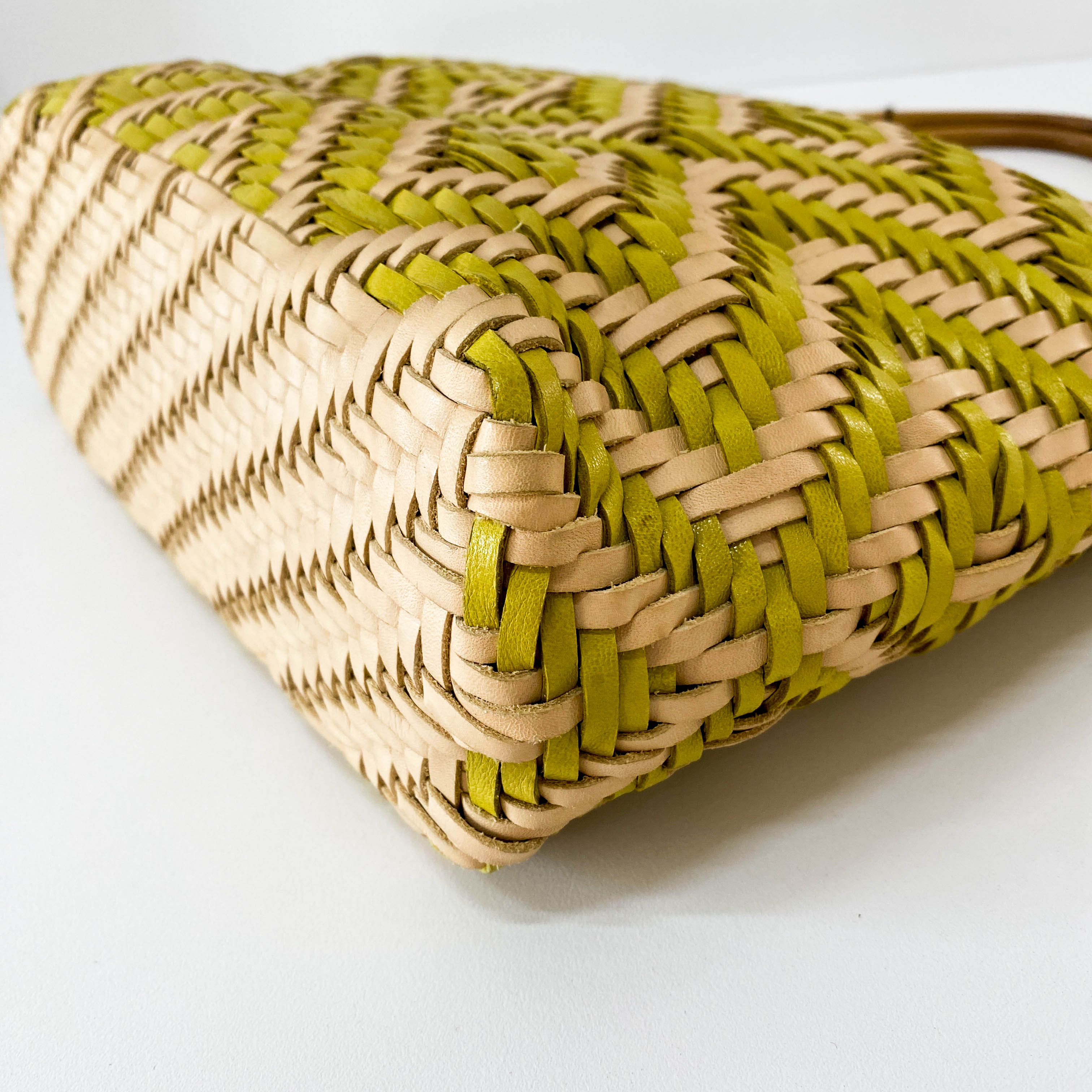 Woven Leather Tote Bag