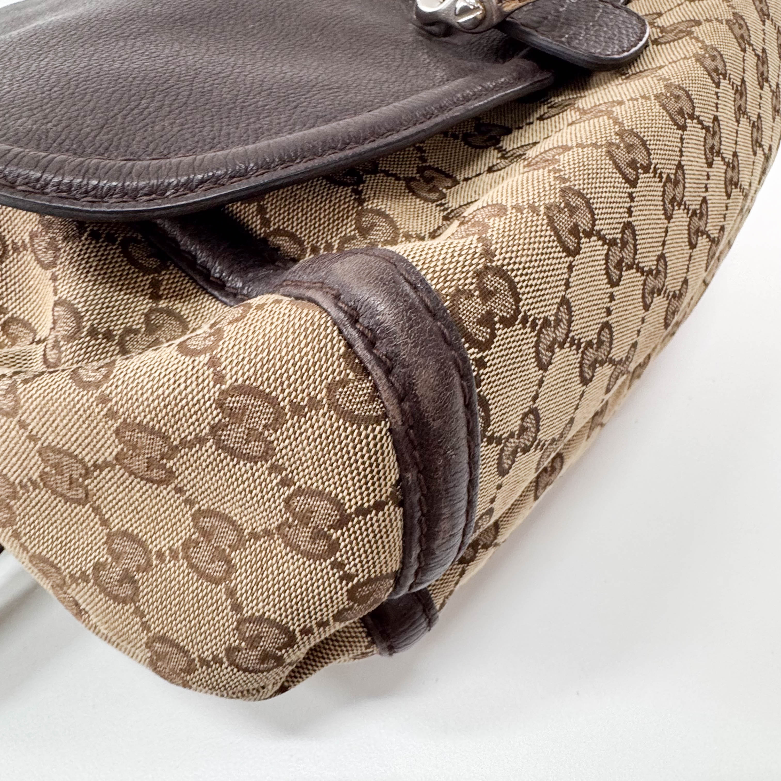 Brown GG Canvas Shoulder Bag