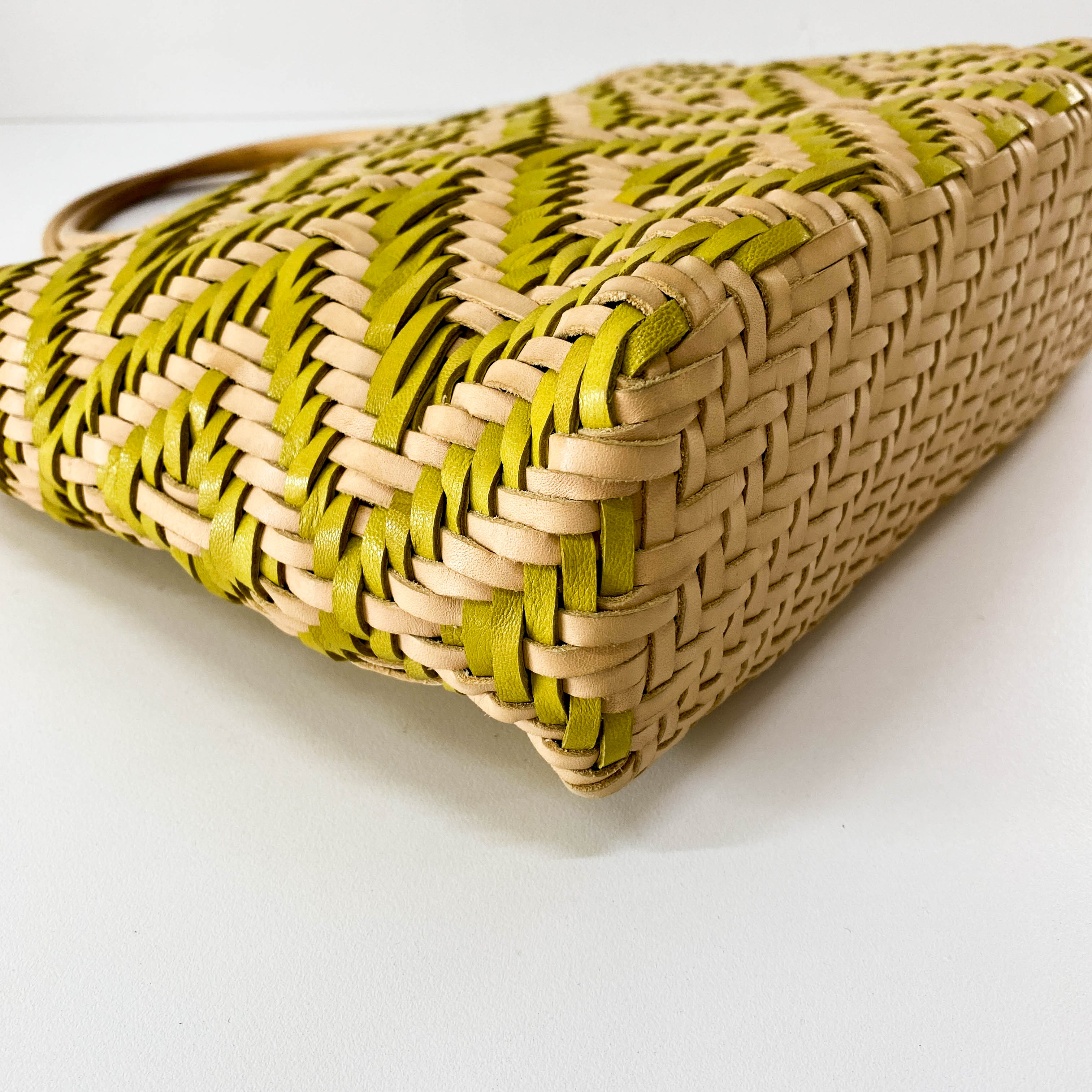 Woven Leather Tote Bag