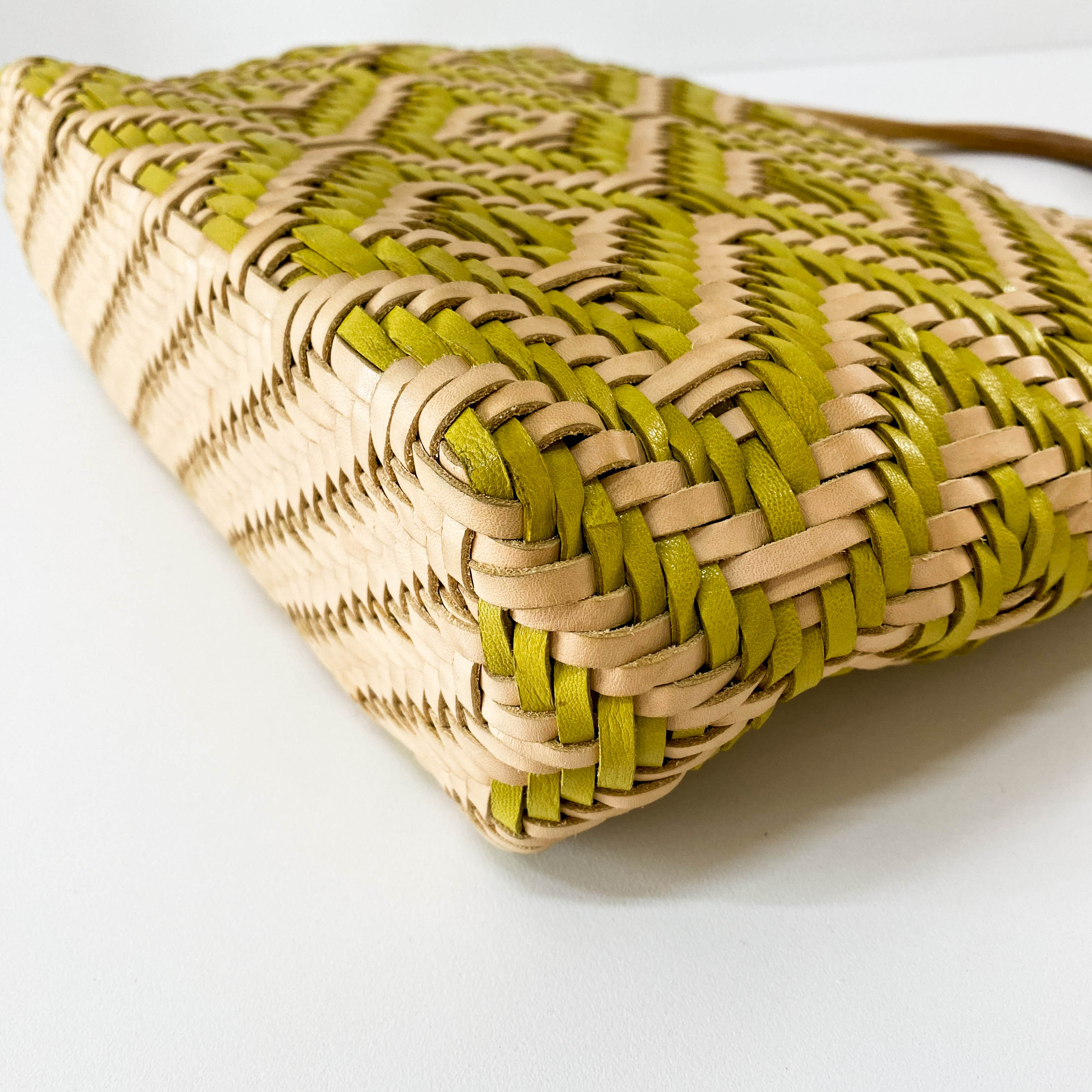 Woven Leather Tote Bag