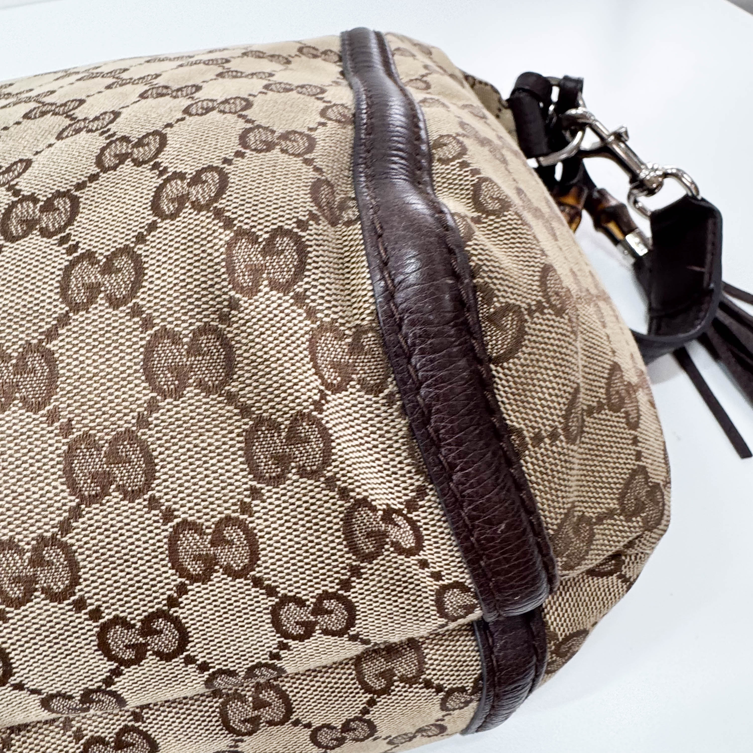 Brown GG Canvas Shoulder Bag