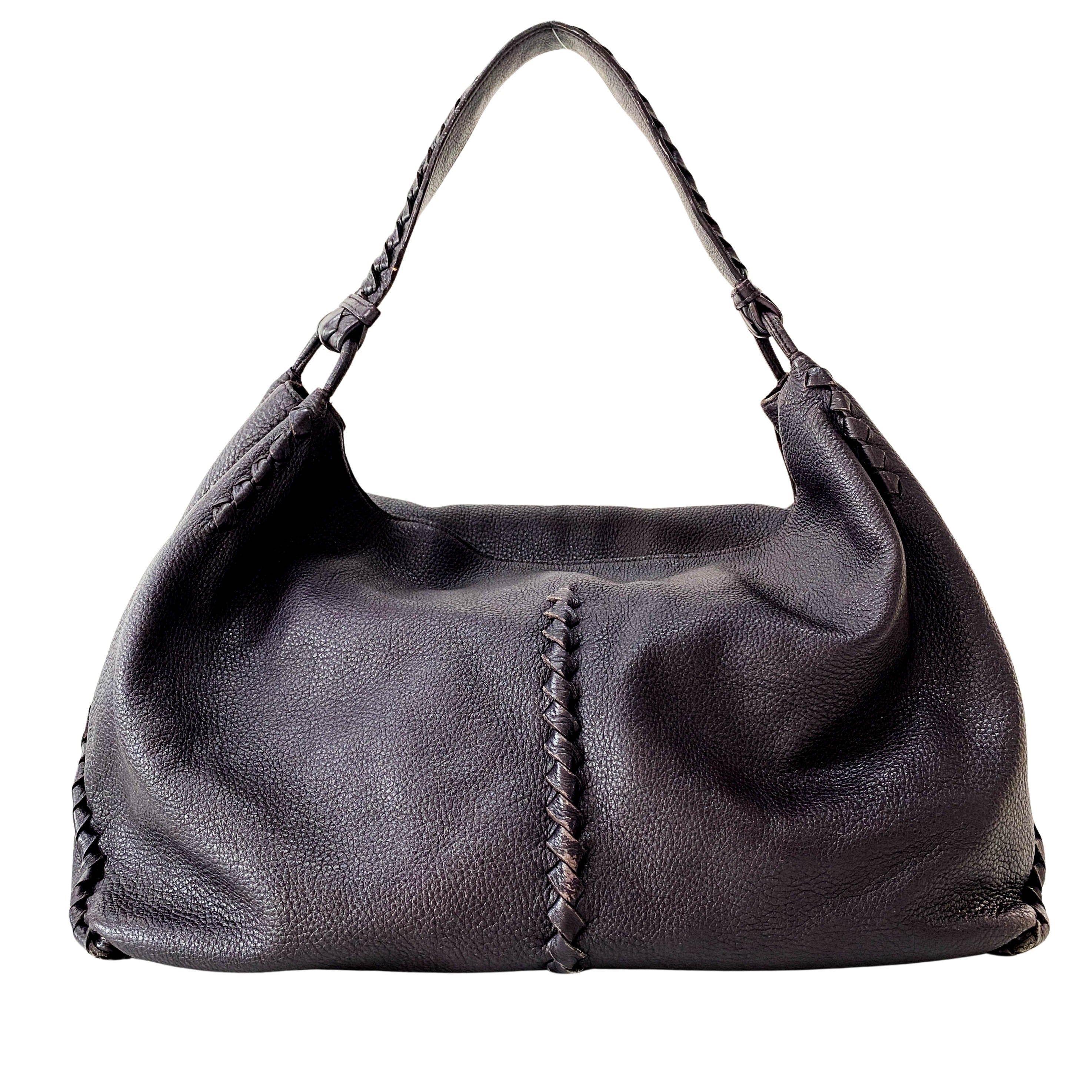 Taupe Hobo Shoulder Bag