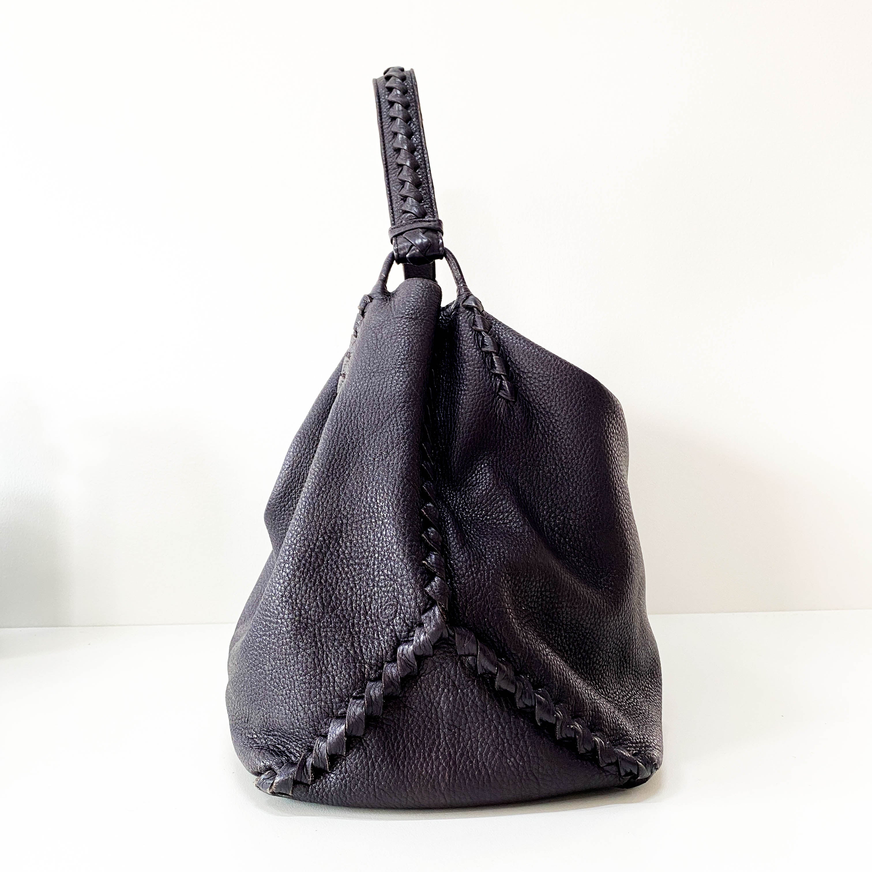 Taupe Hobo Shoulder Bag