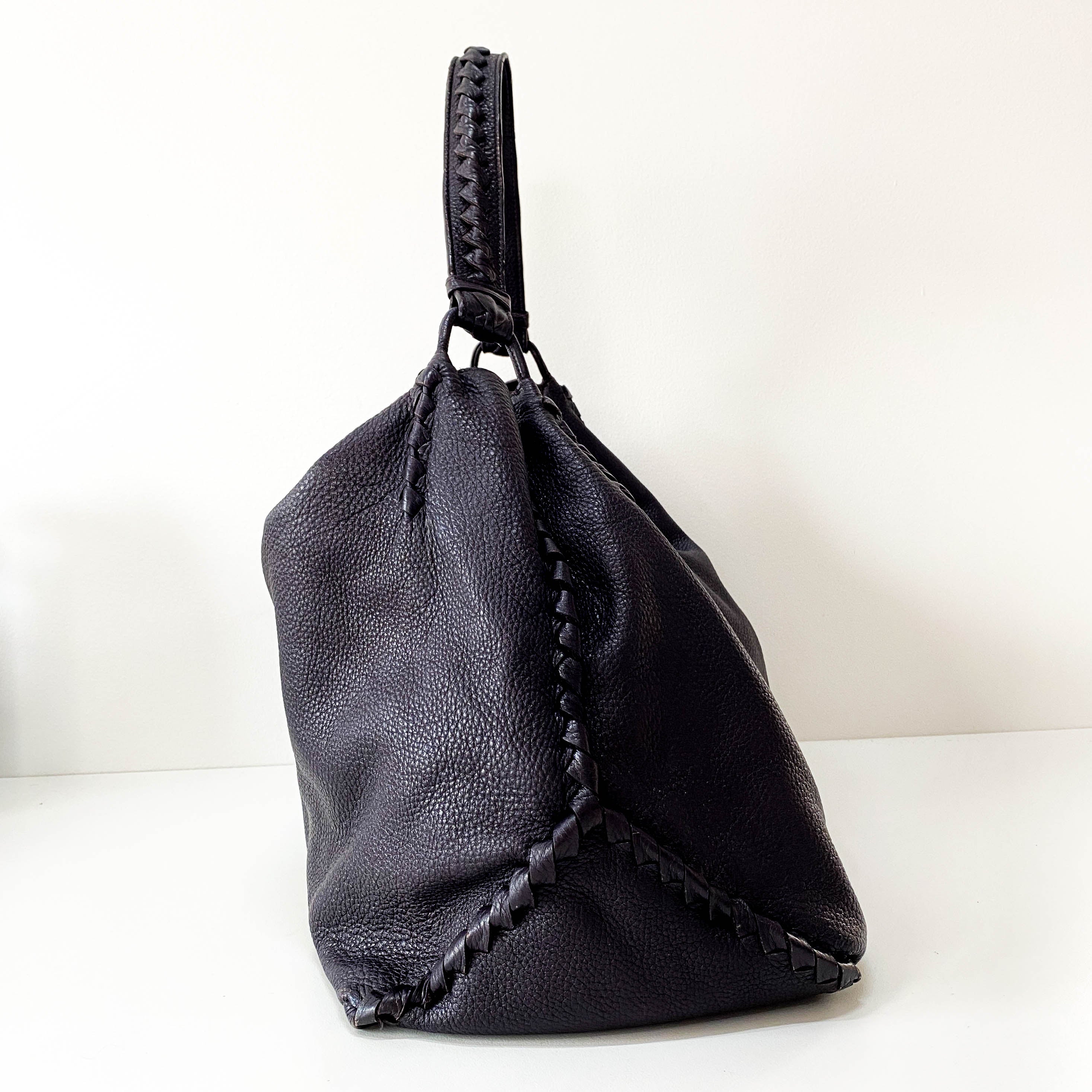 Taupe Hobo Shoulder Bag