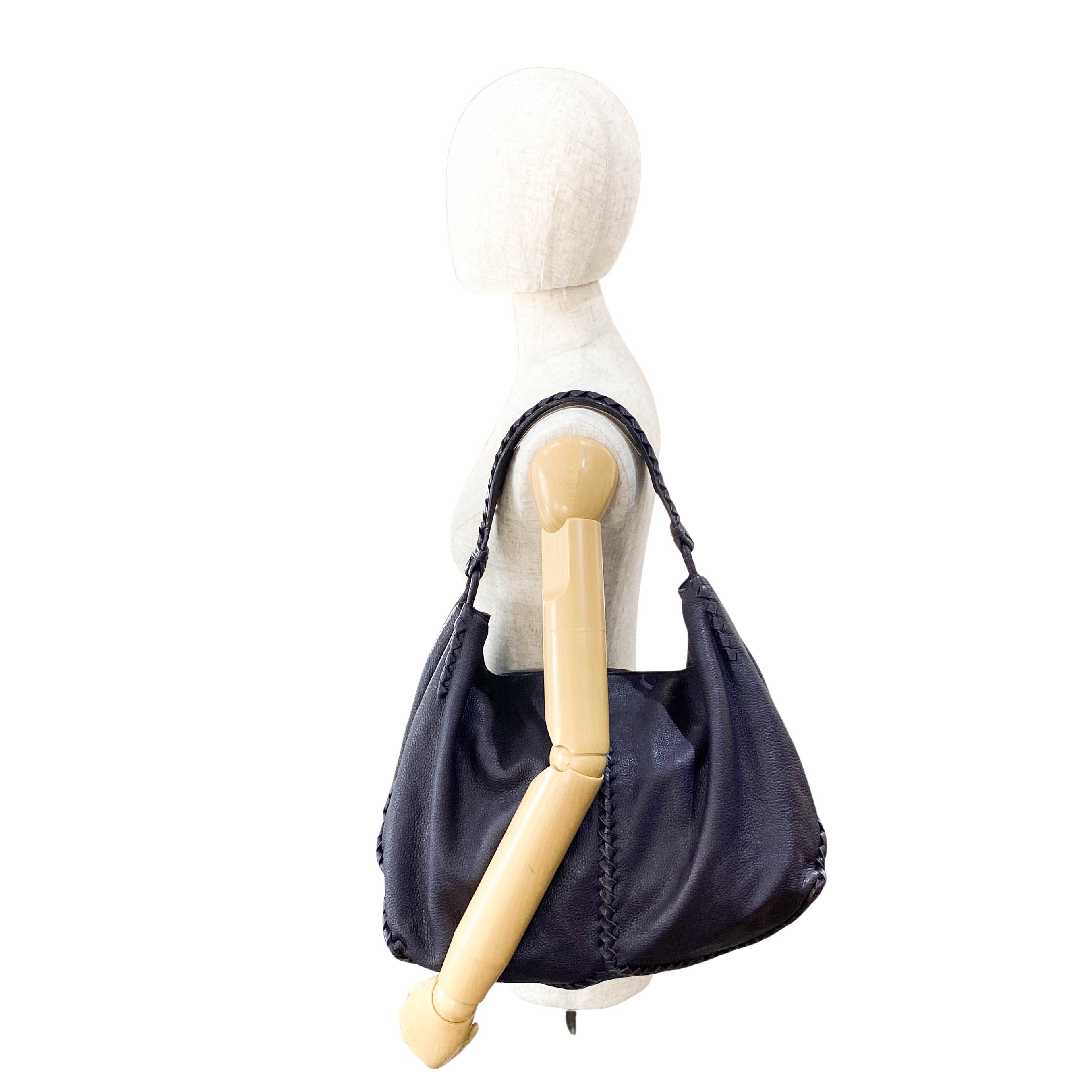 Taupe Hobo Shoulder Bag