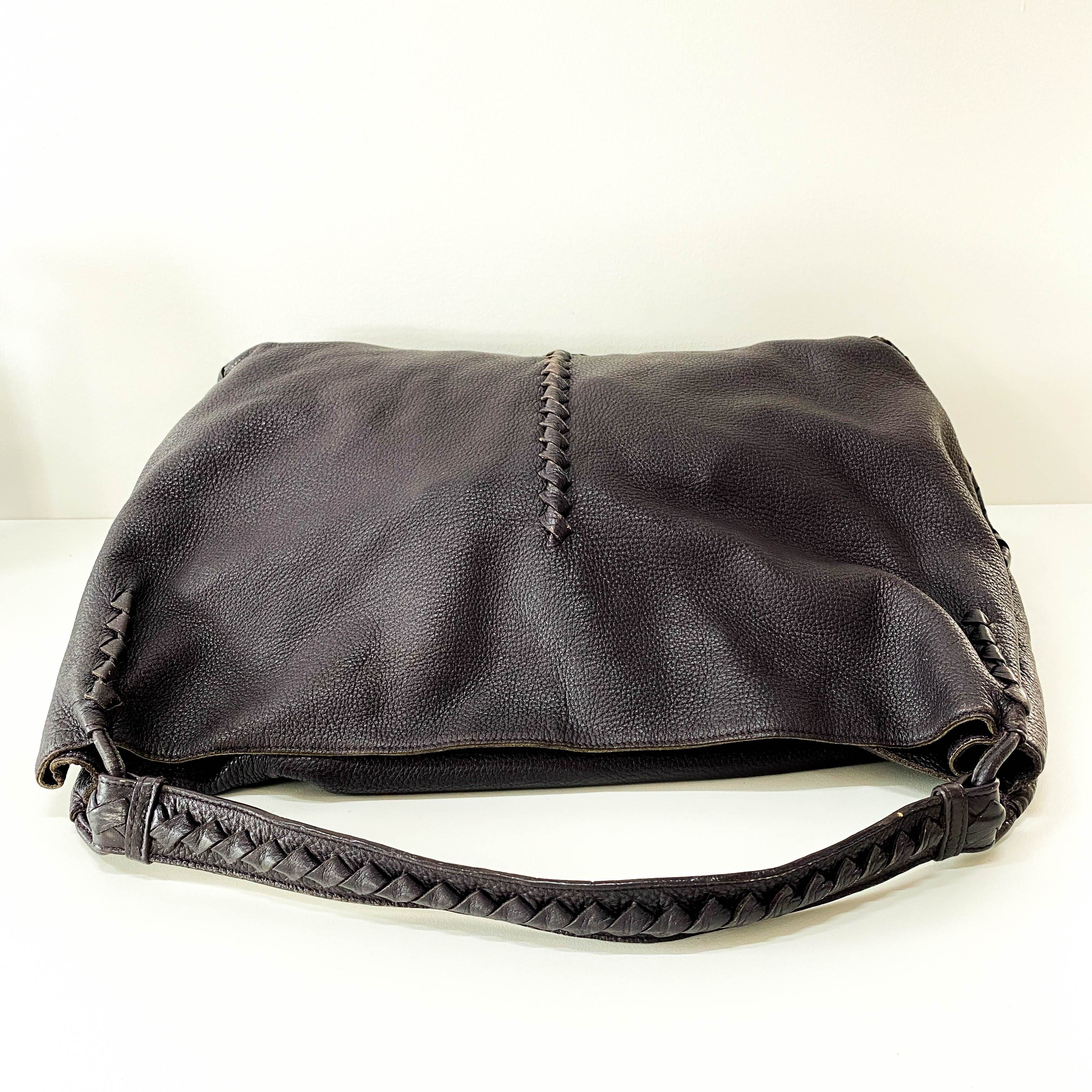 Taupe Hobo Shoulder Bag