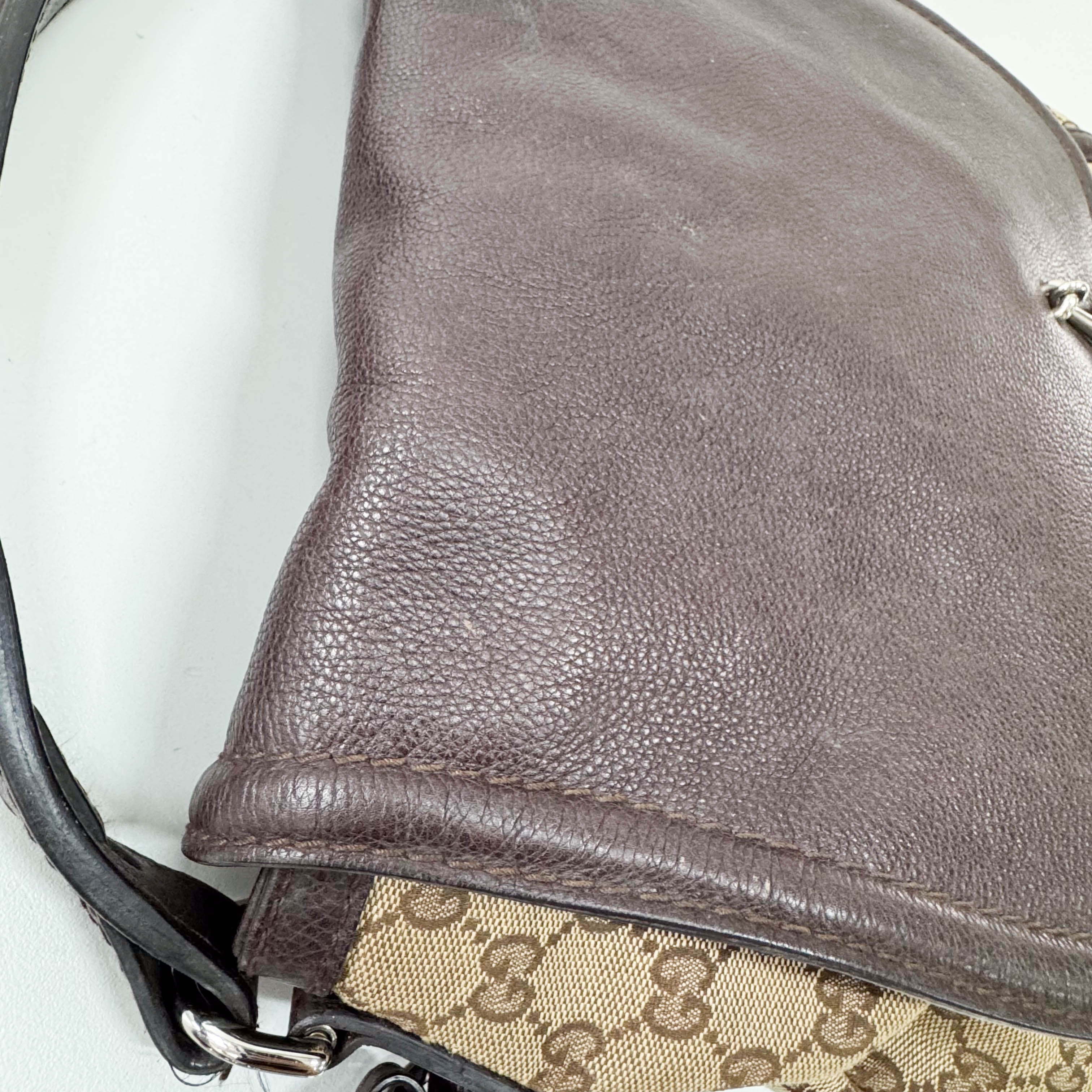Brown GG Canvas Shoulder Bag