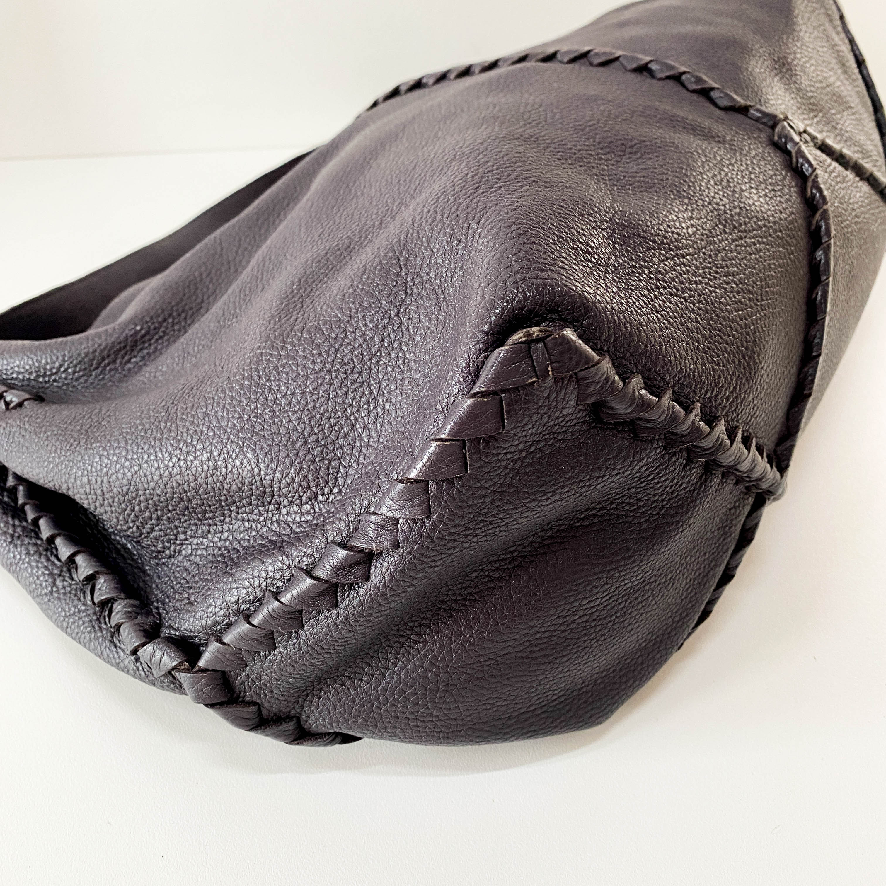 Taupe Hobo Shoulder Bag