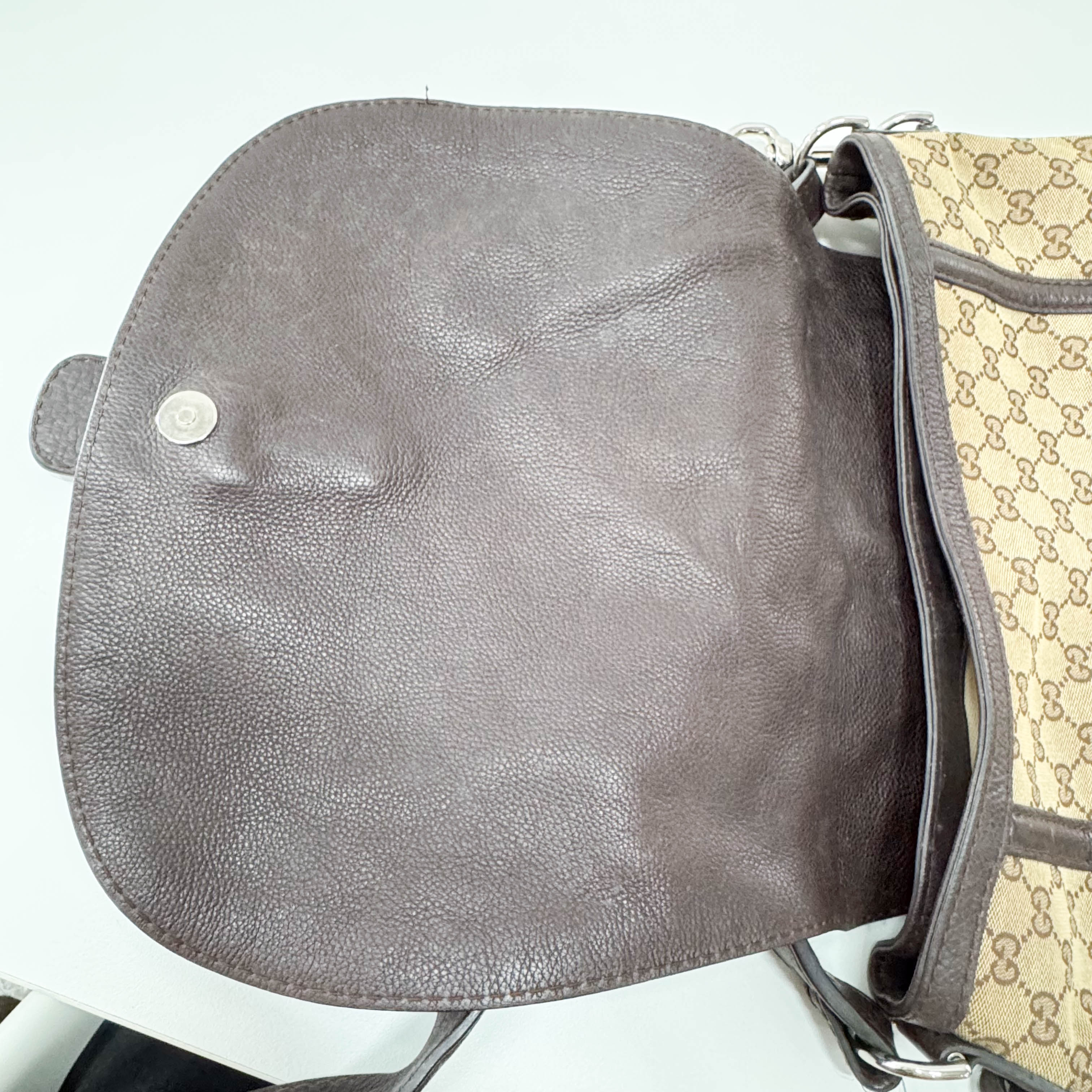 Brown GG Canvas Shoulder Bag