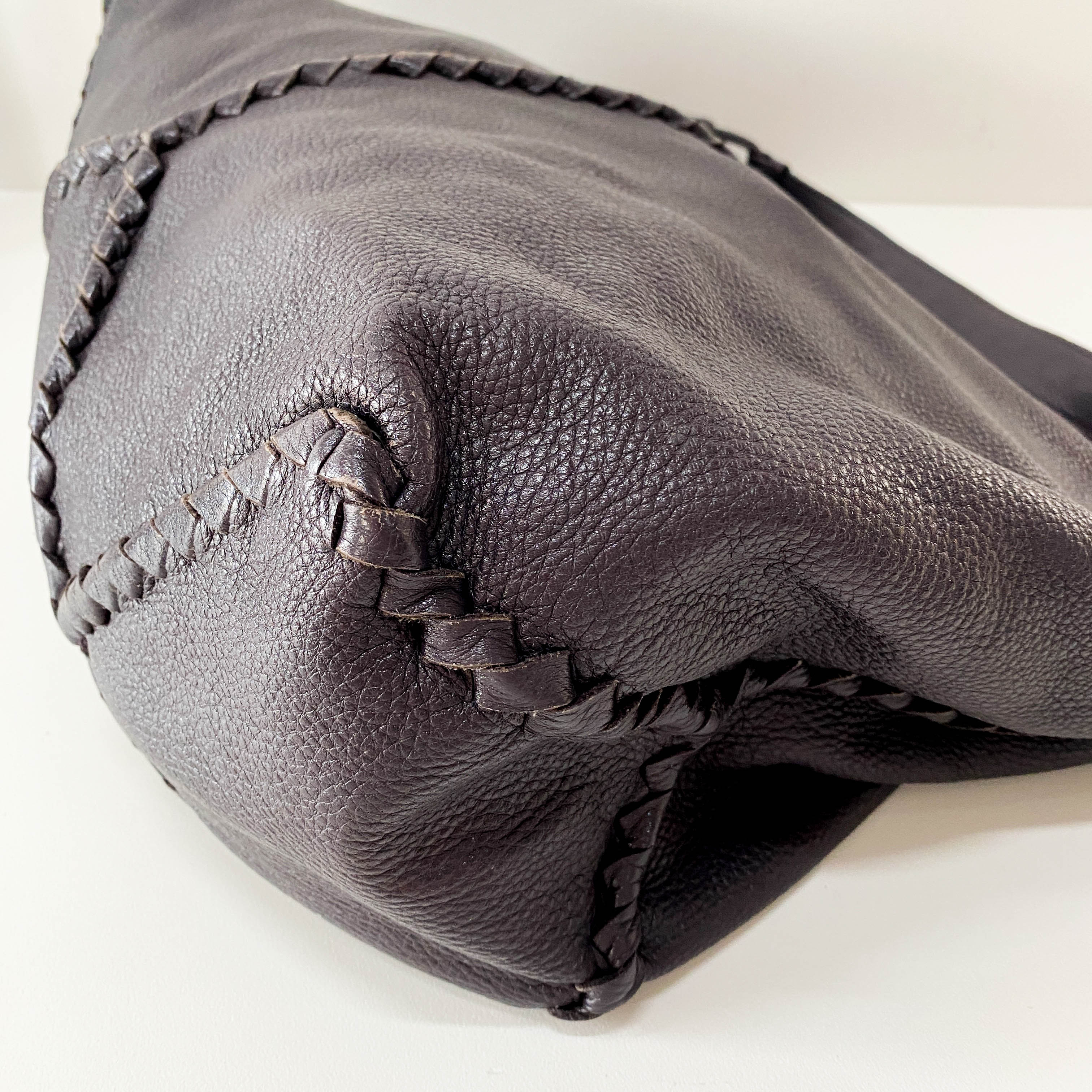 Taupe Hobo Shoulder Bag