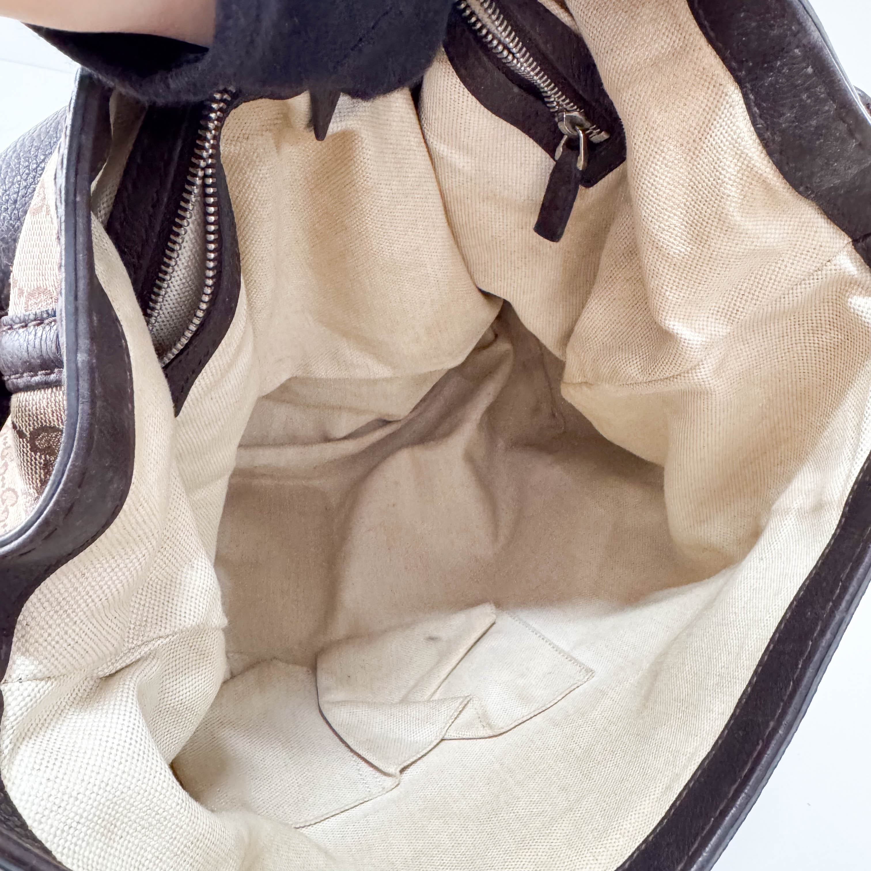 Brown GG Canvas Shoulder Bag