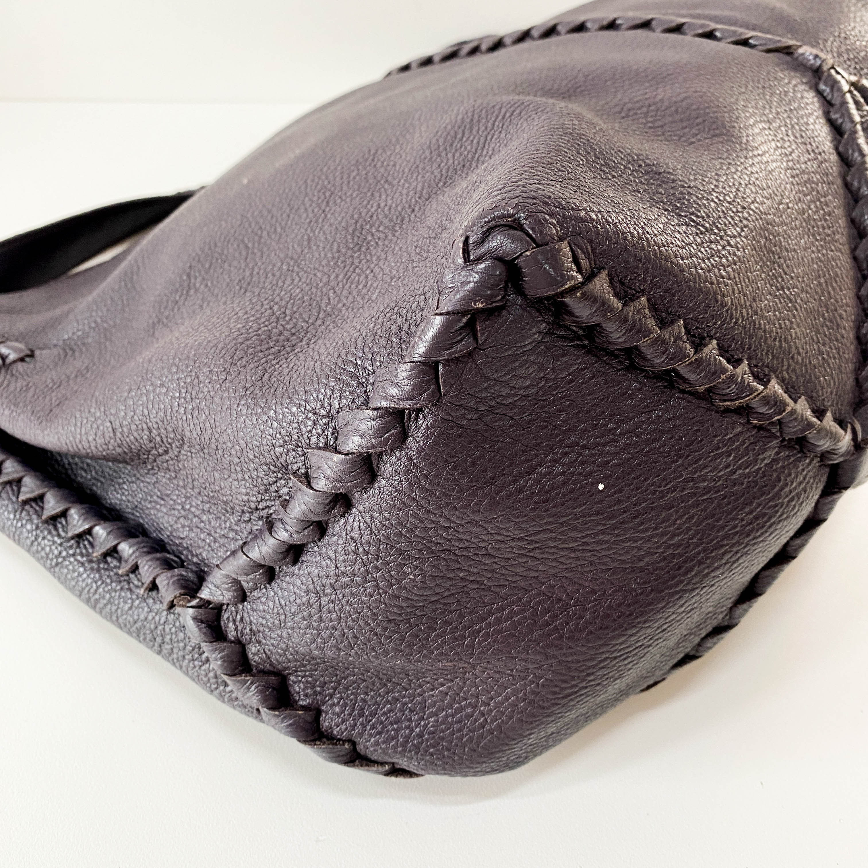 Taupe Hobo Shoulder Bag