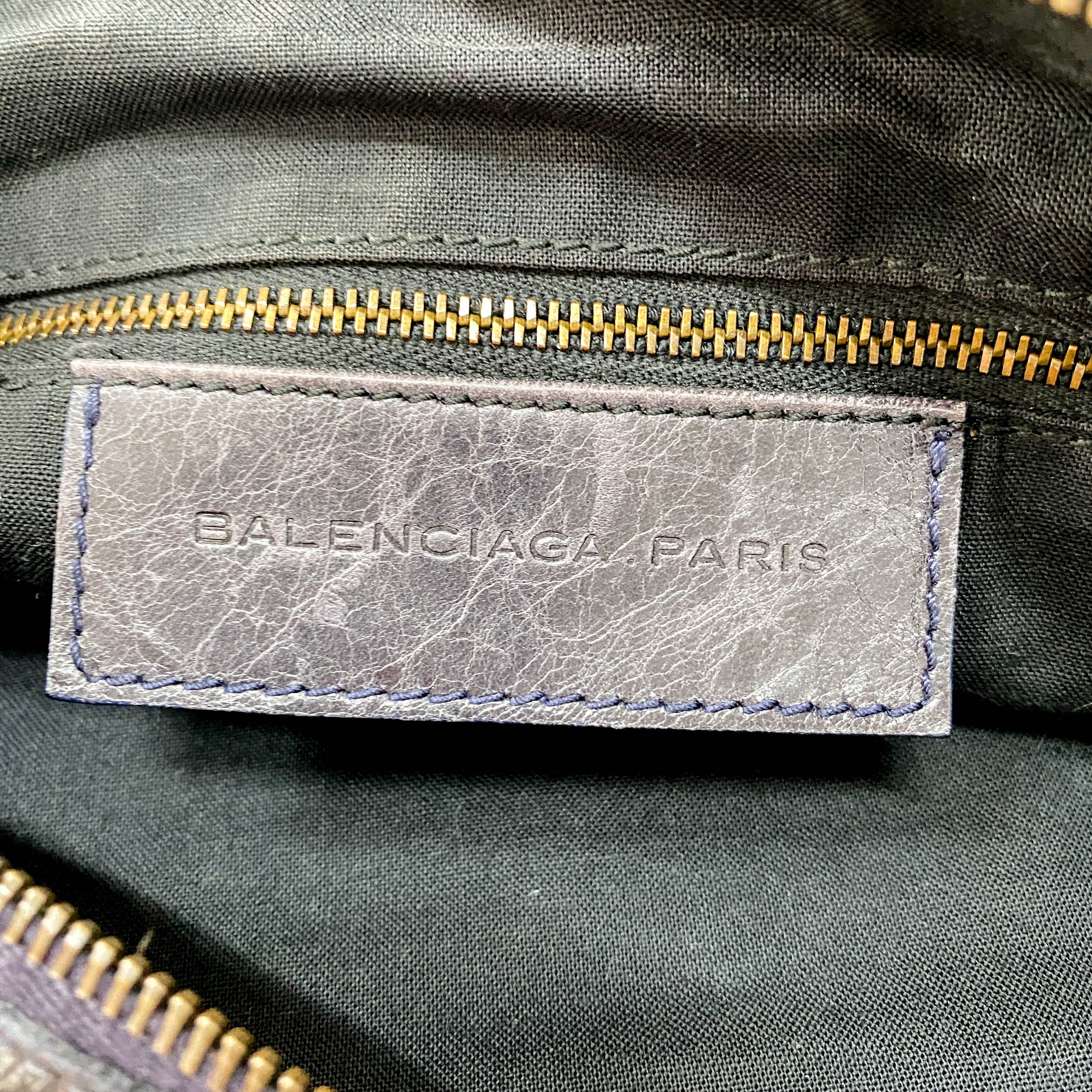 The Day Purple Leather Tote Bag