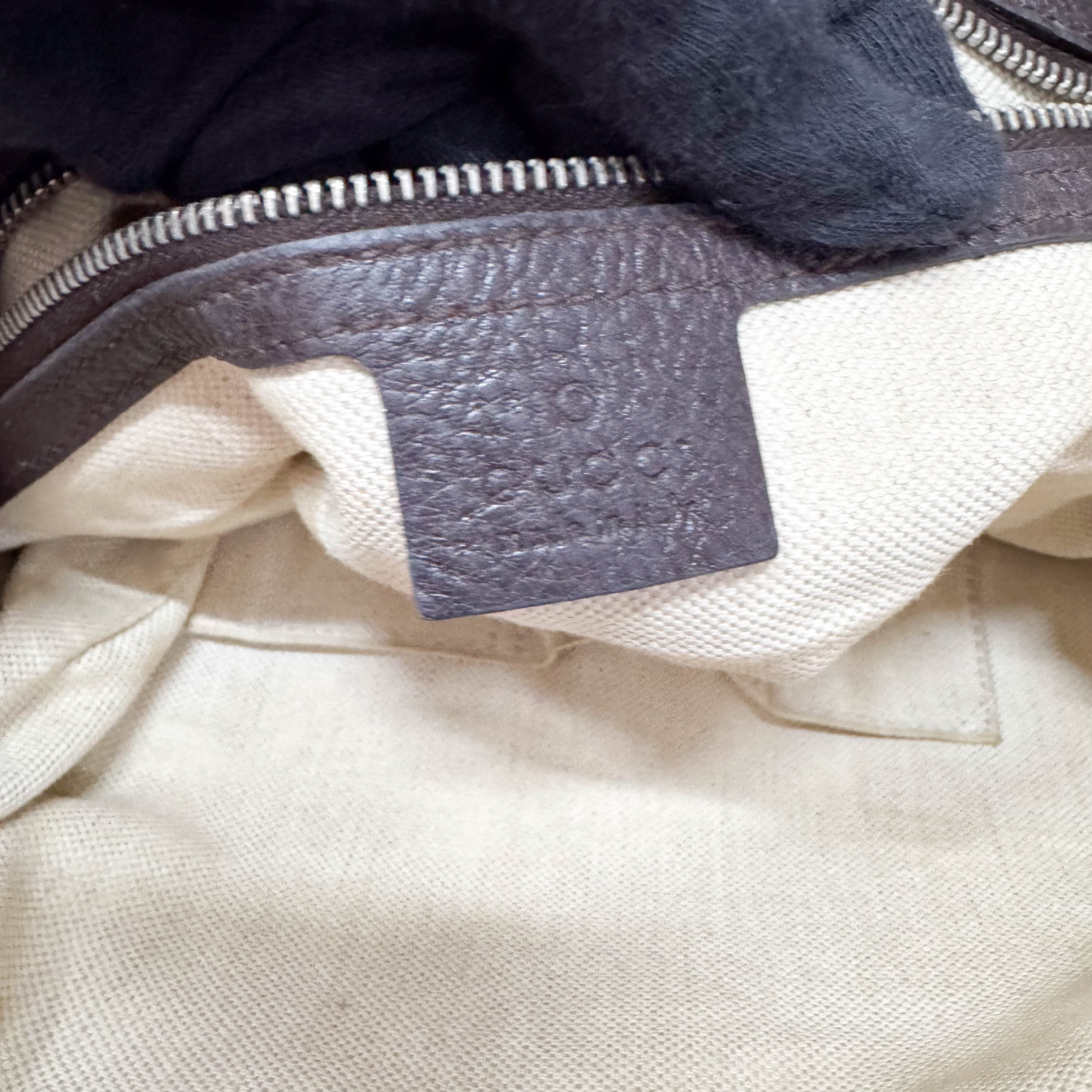 Brown GG Canvas Shoulder Bag