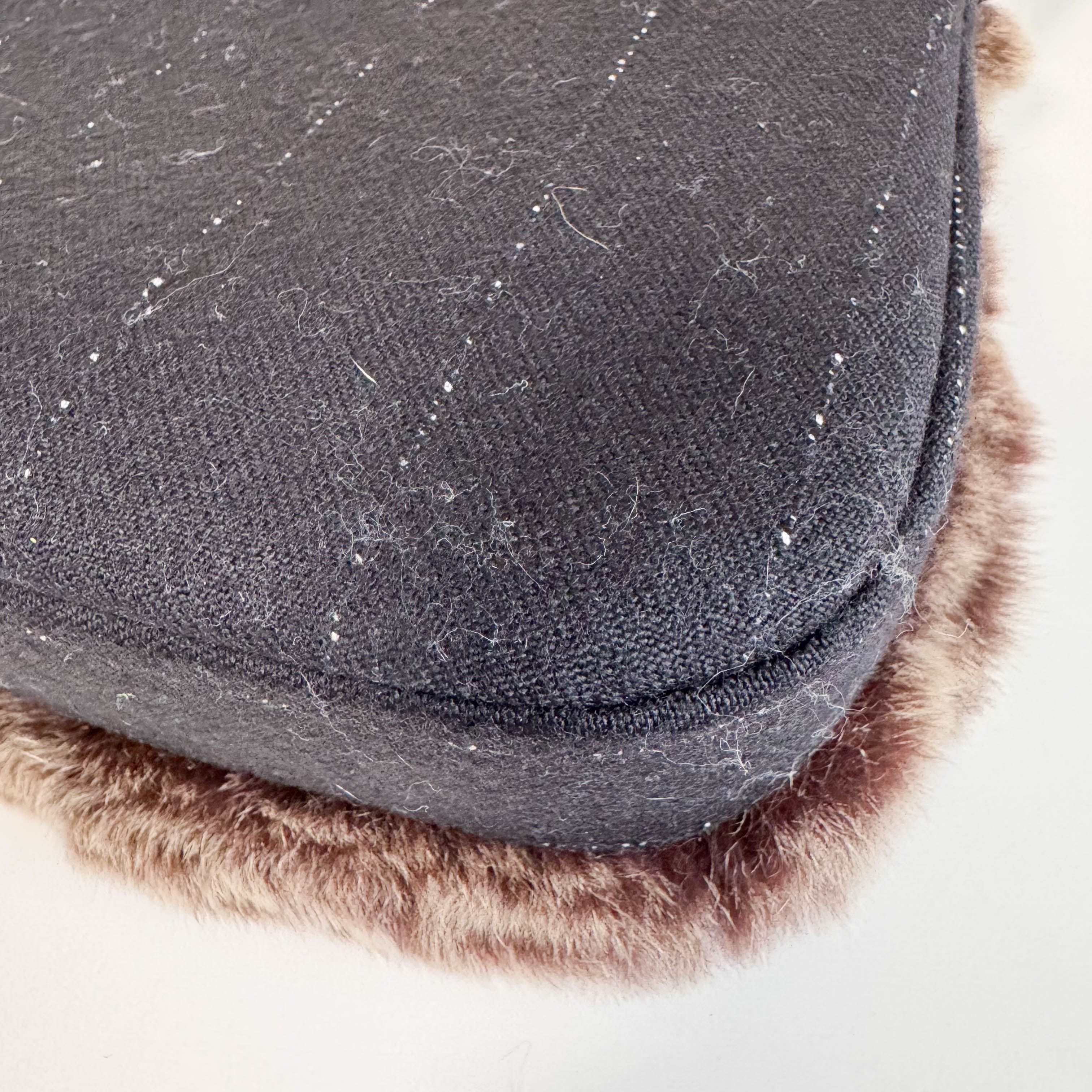 Malice Pearl Brown Fur Shoulder Bag