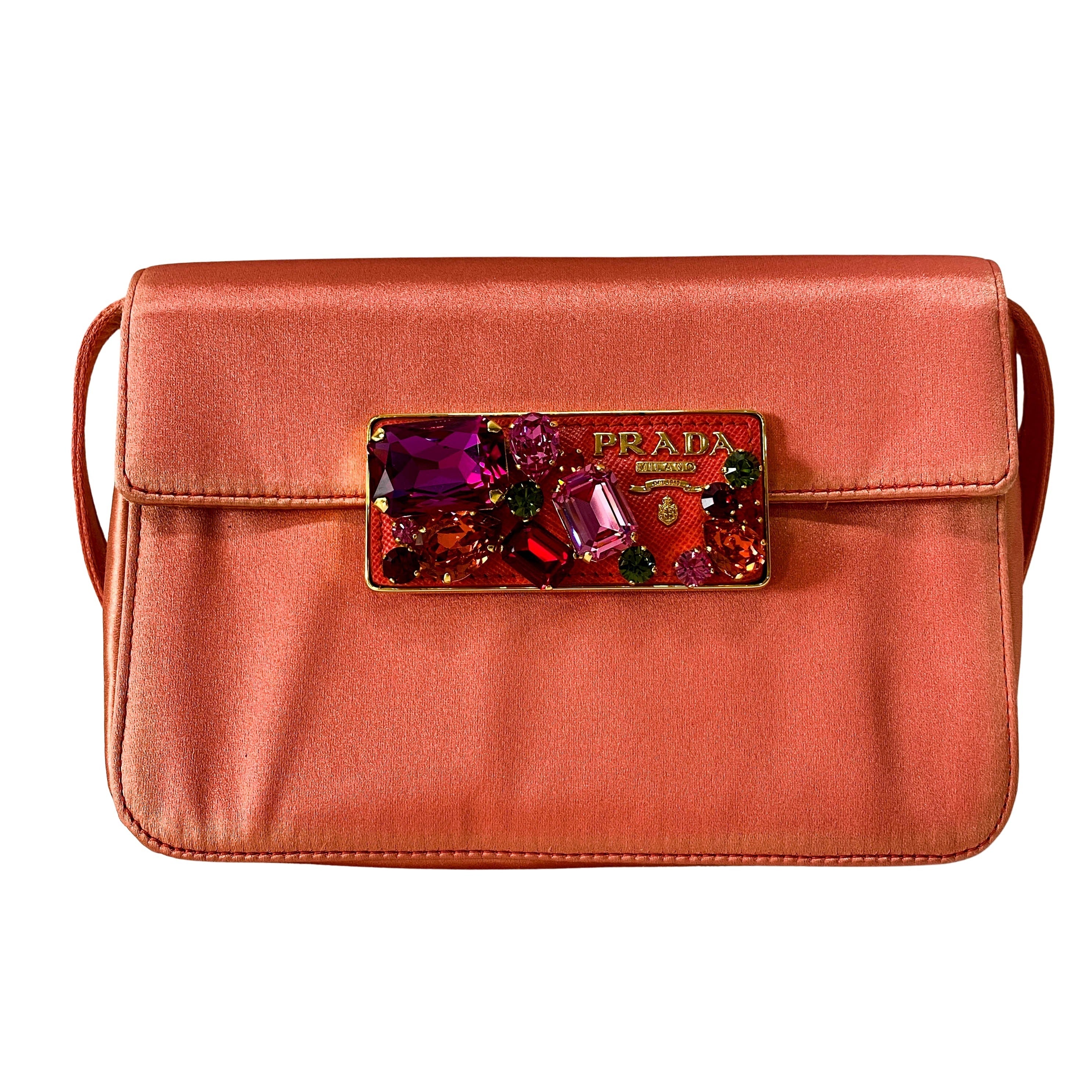 Bijou Pink Satin Crossbody Bag