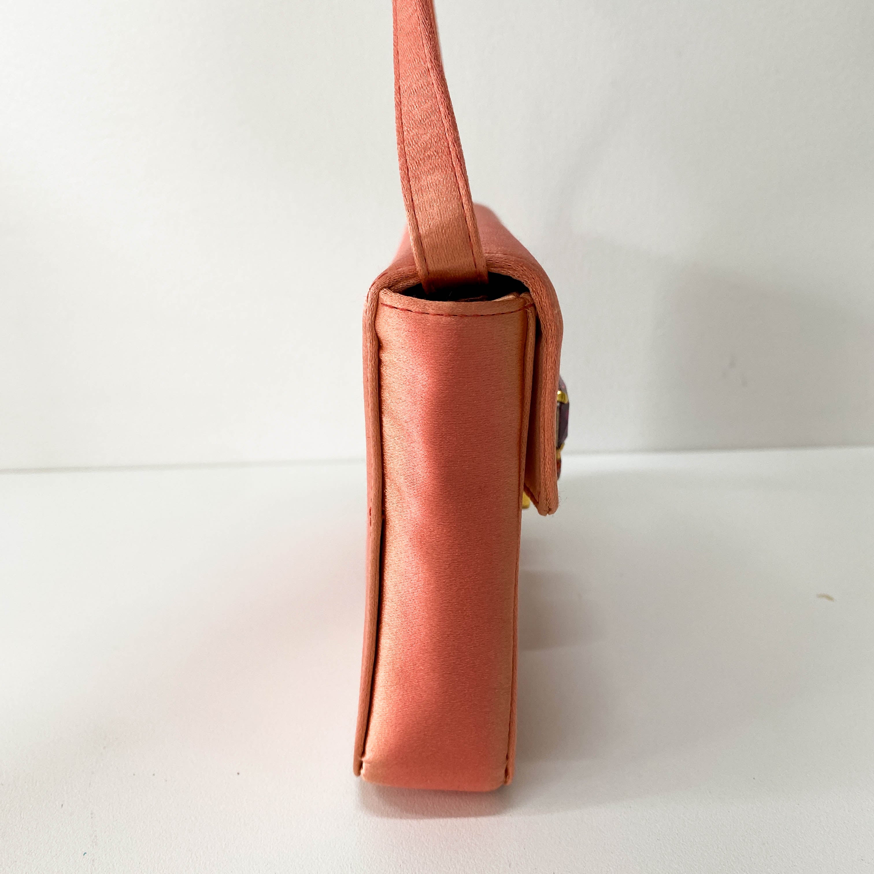 Bijou Pink Satin Crossbody Bag