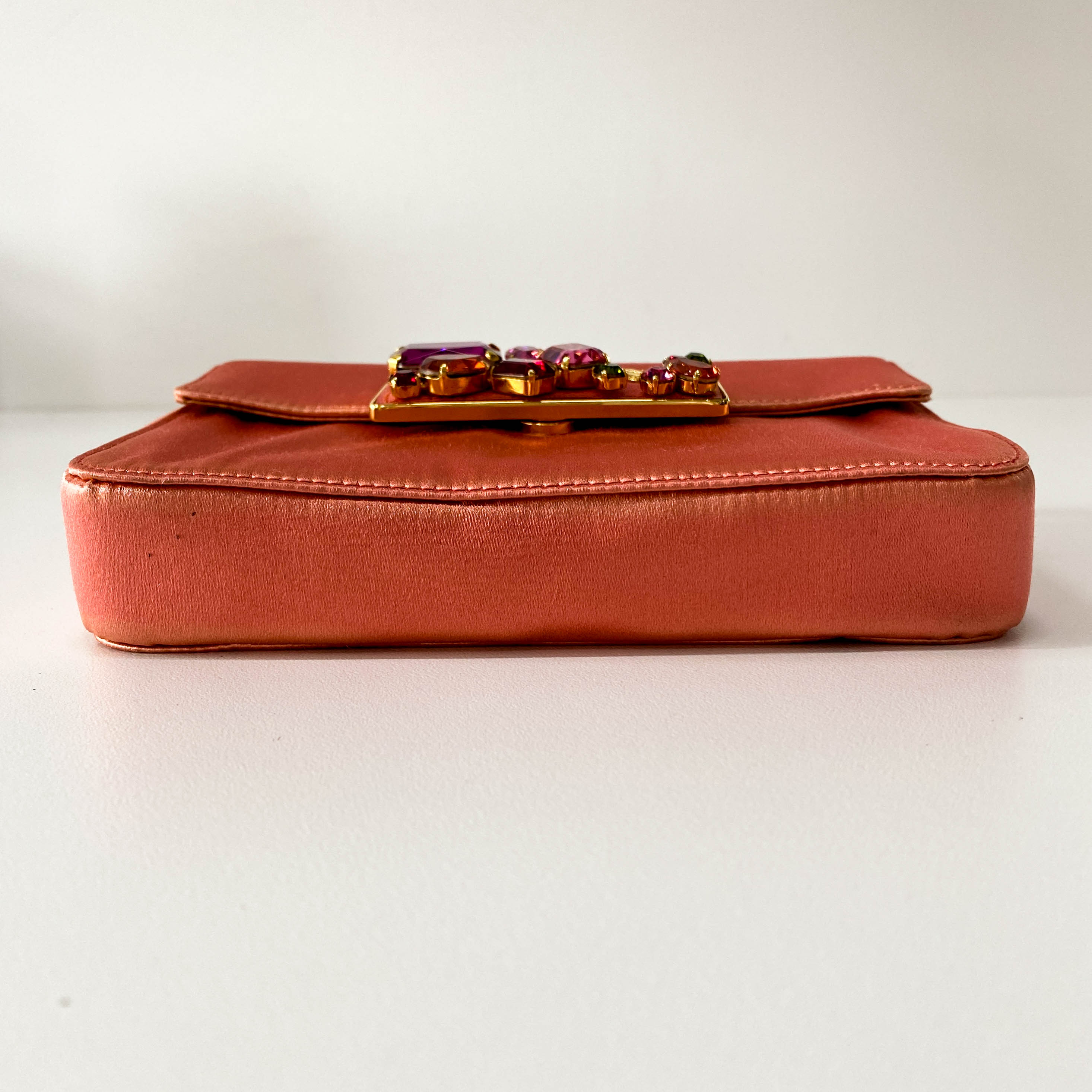 Bijou Pink Satin Crossbody Bag