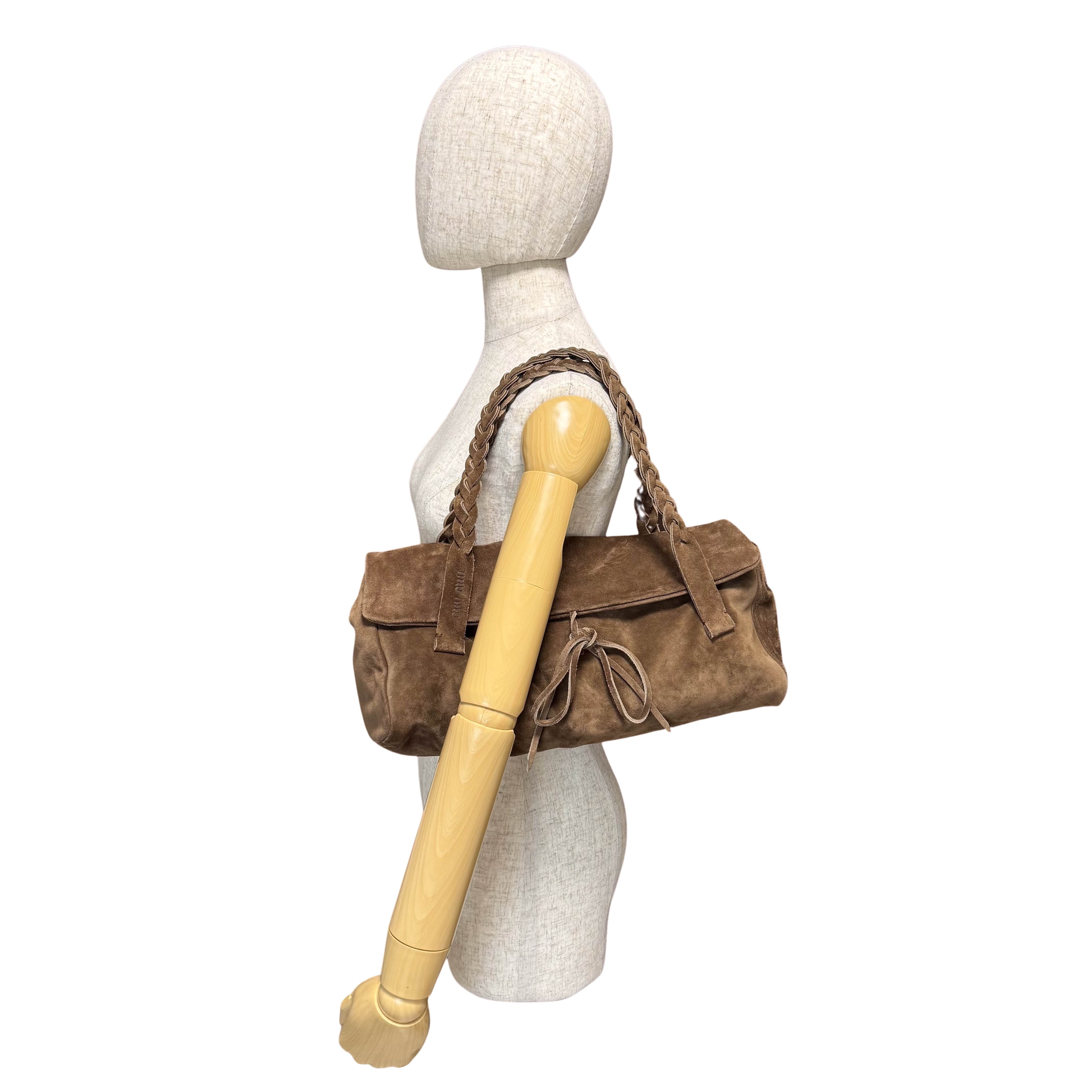 Archive Brown Suede Shoulder Bag