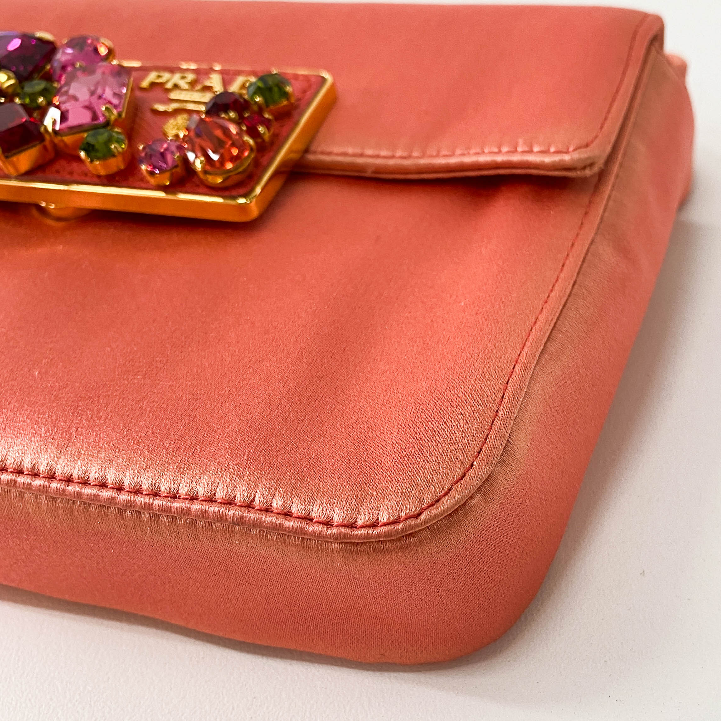 Bijou Pink Satin Crossbody Bag
