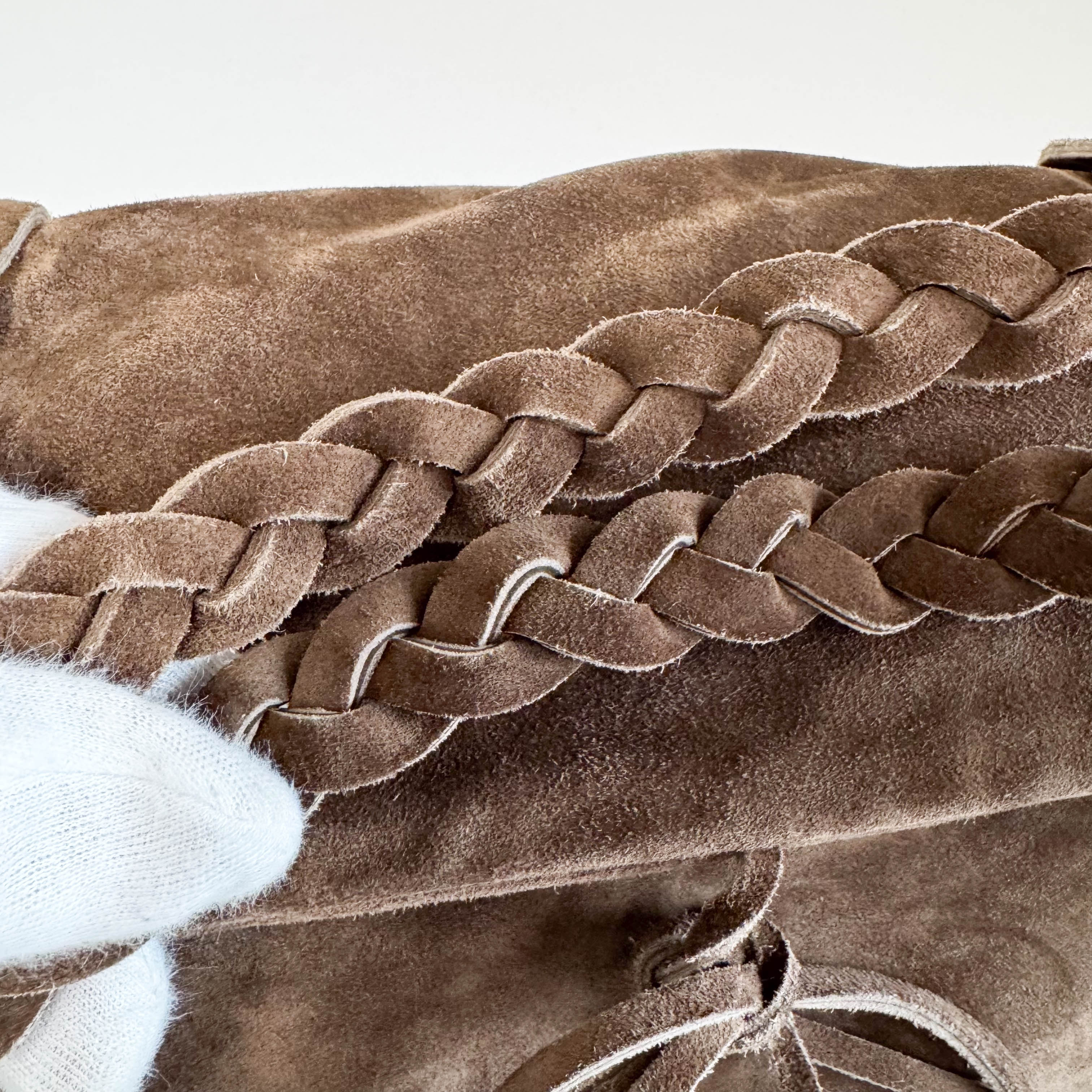 Archive Brown Suede Shoulder Bag