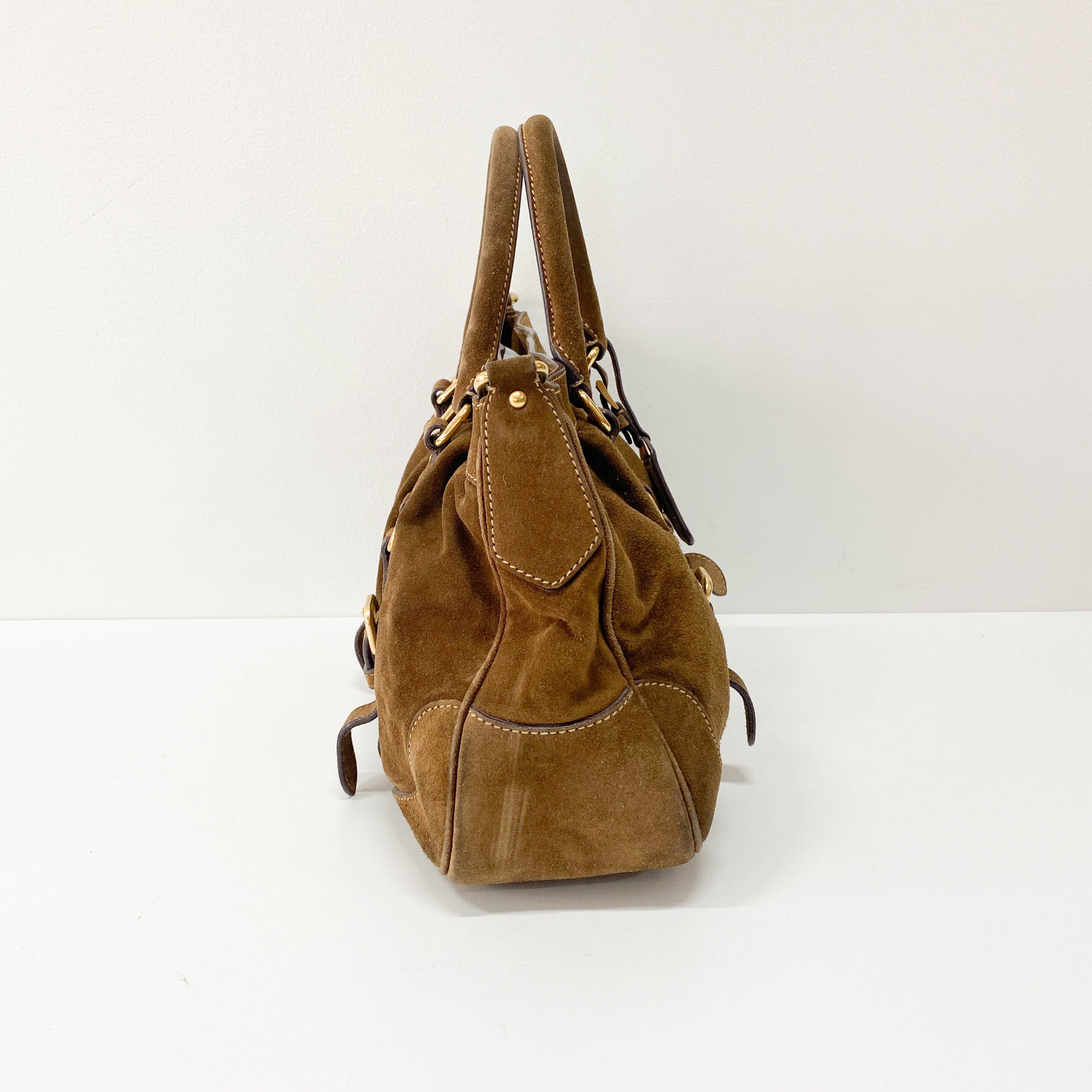 Brown Suede Bag