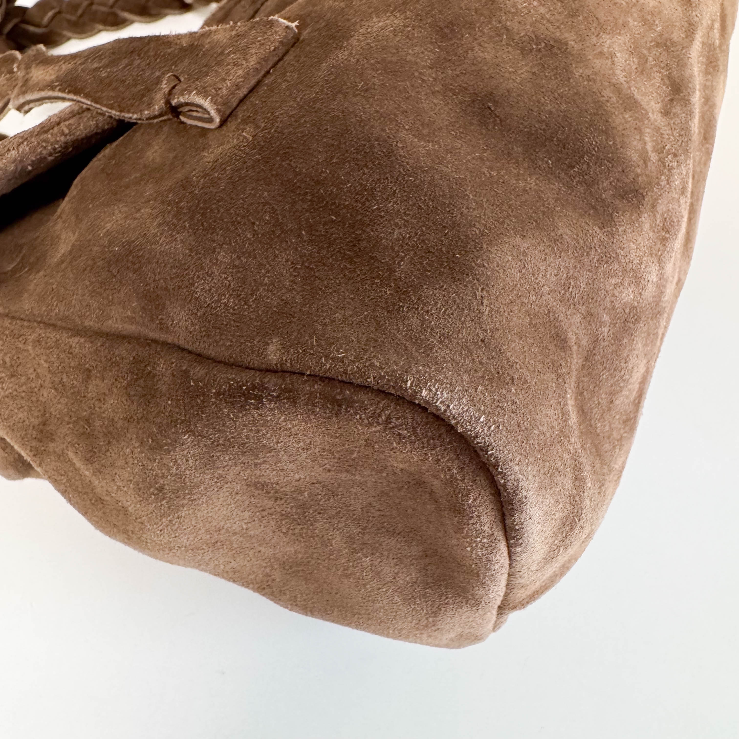 Archive Brown Suede Shoulder Bag