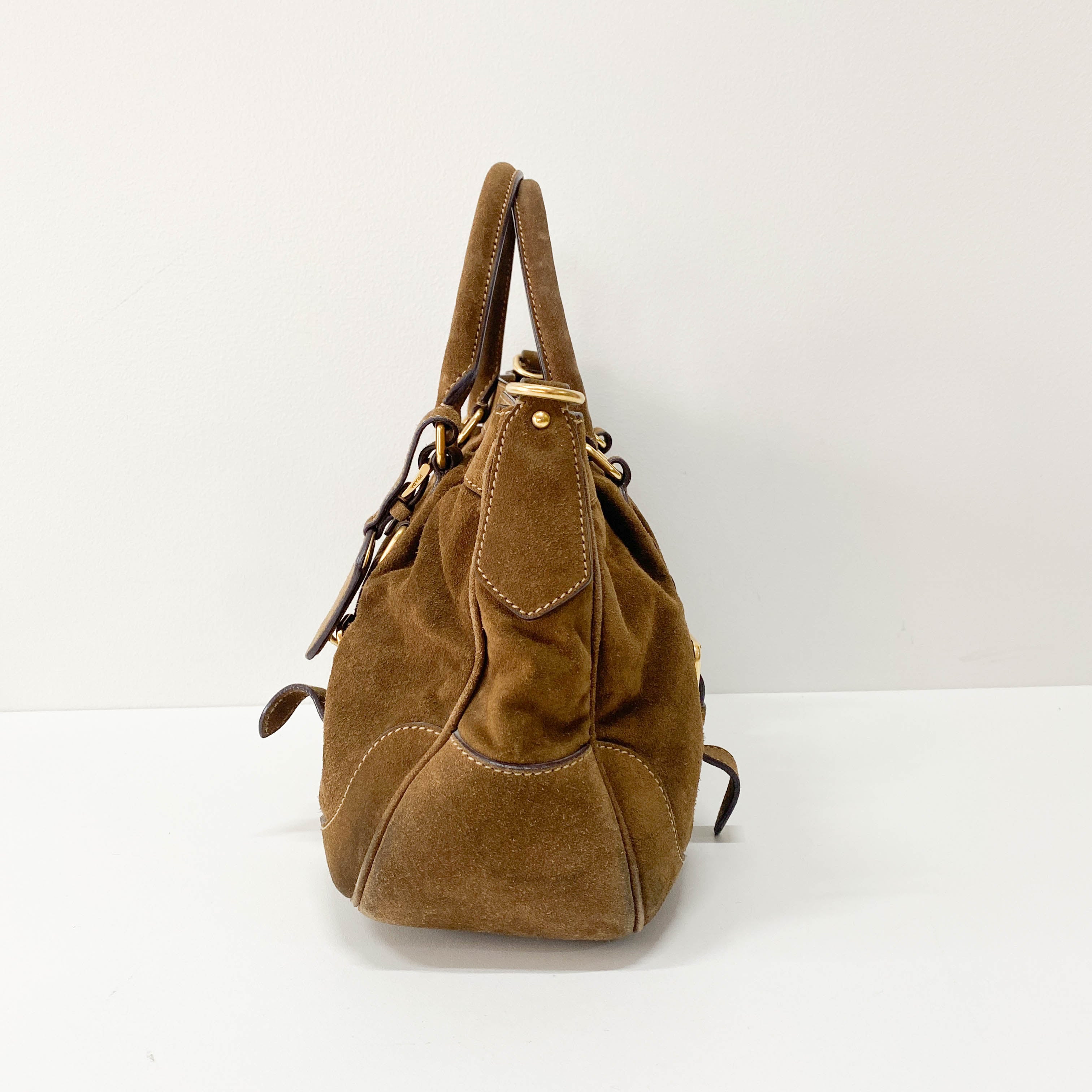 Brown Suede Bag