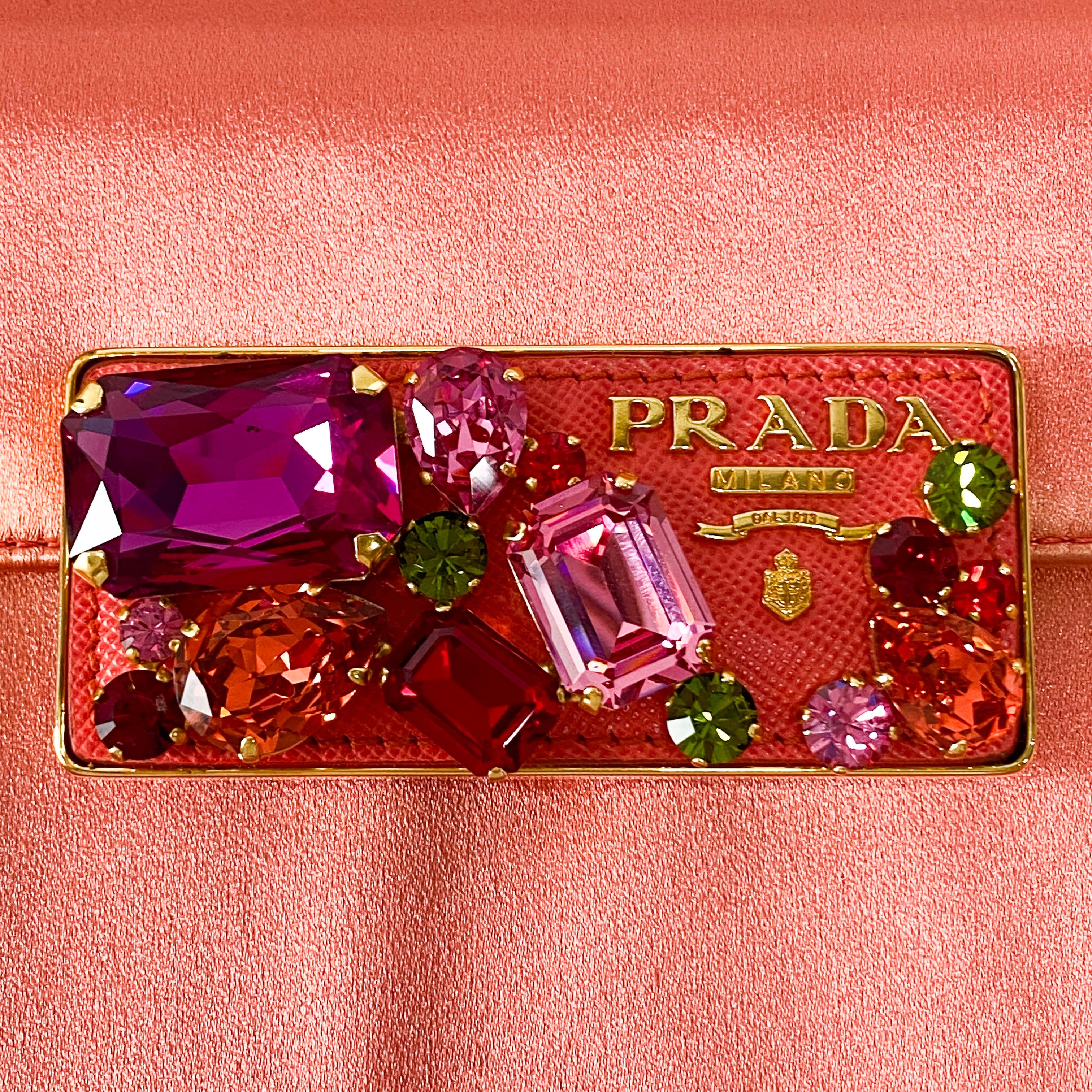 Bijou Pink Satin Crossbody Bag