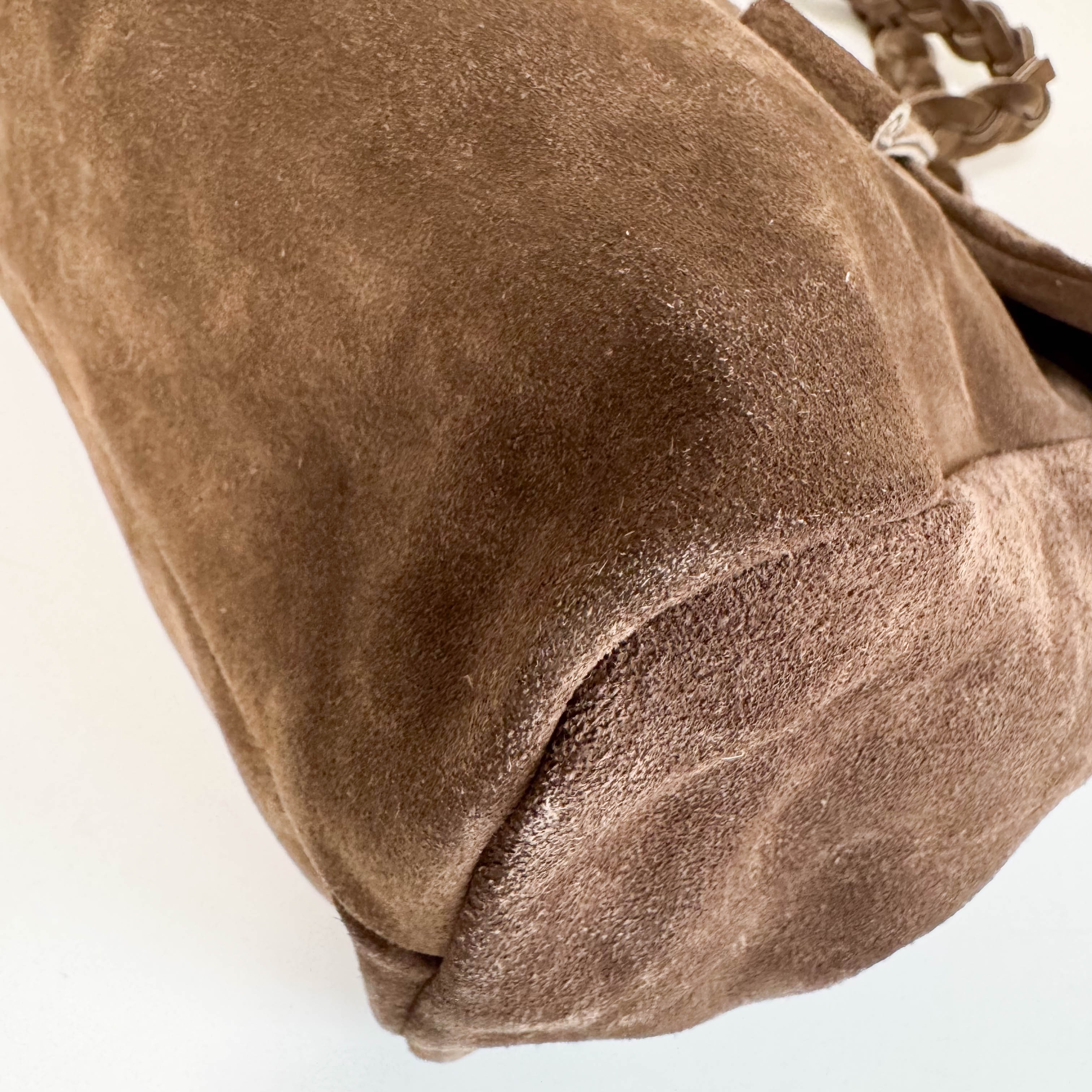 Archive Brown Suede Shoulder Bag